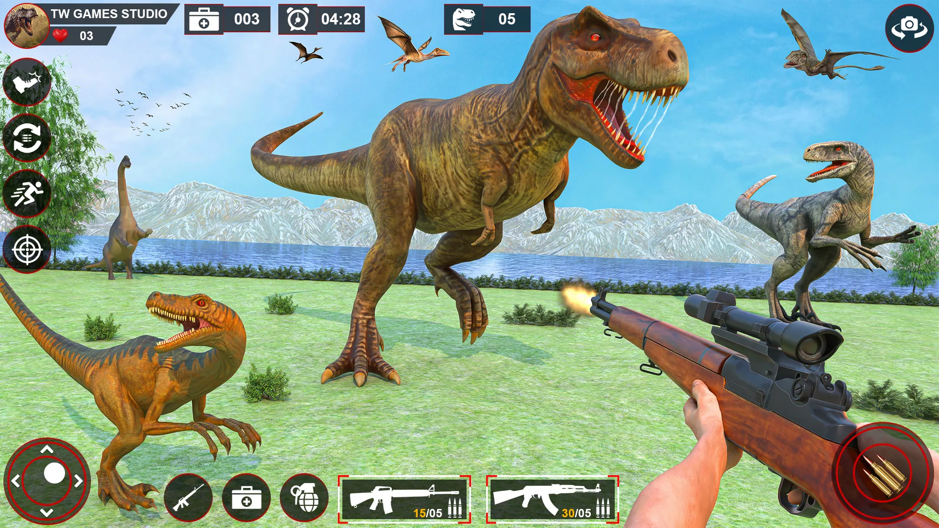 Wild Dino Hunting Animal Games | Indus Appstore | Screenshot