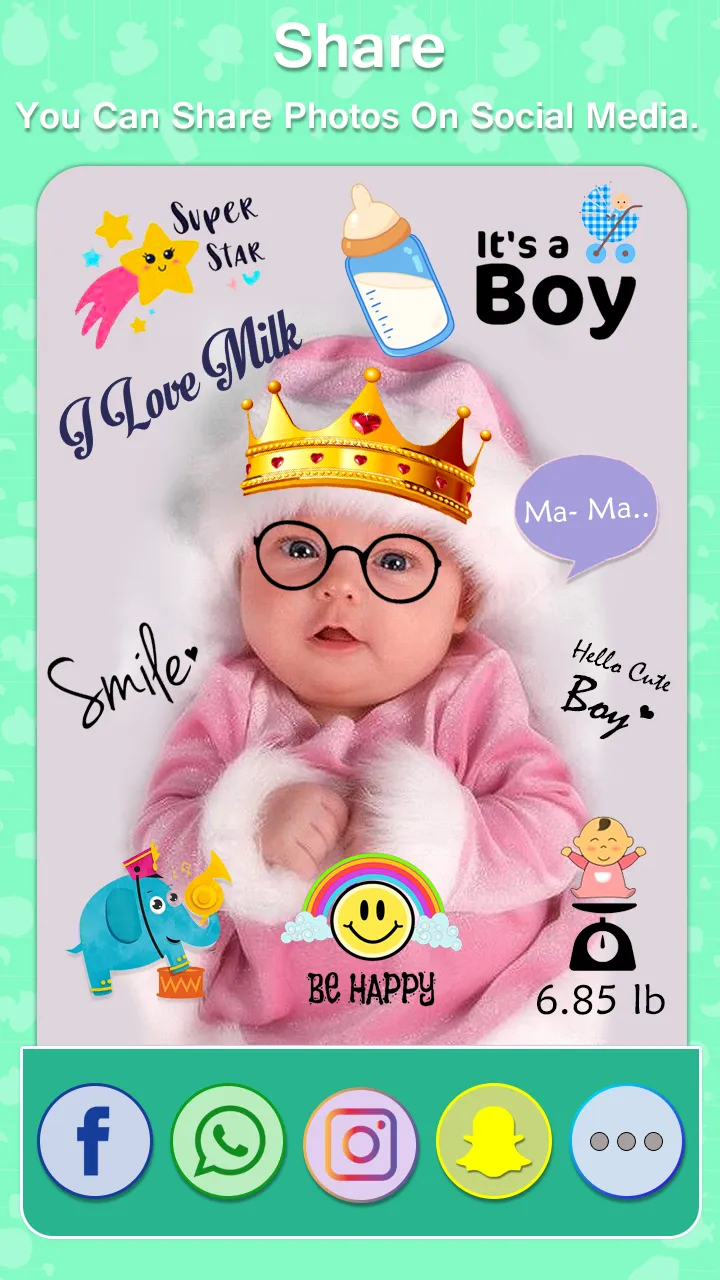 Baby Photo Editor photo frames | Indus Appstore | Screenshot