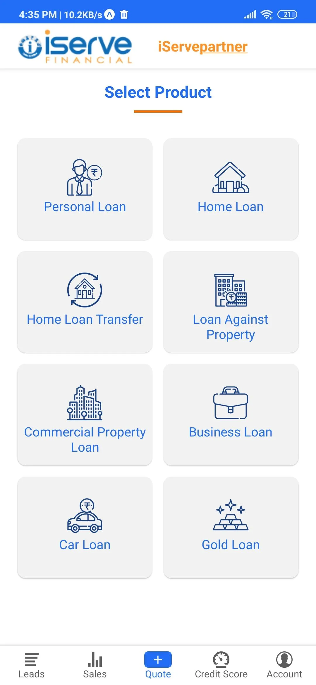 ISERVEPARTNER: DSA Partner App | Indus Appstore | Screenshot