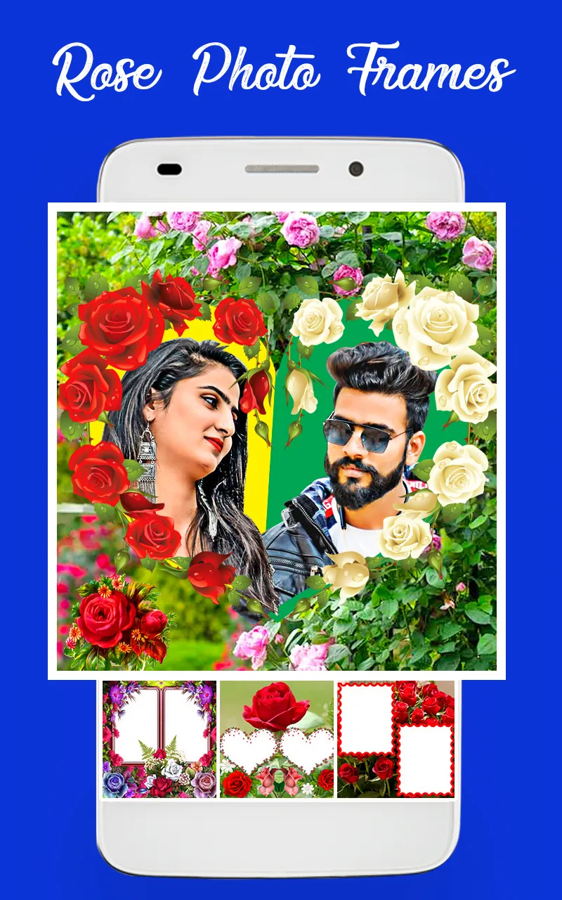 Rose flowers dual photo frame | Indus Appstore | Screenshot