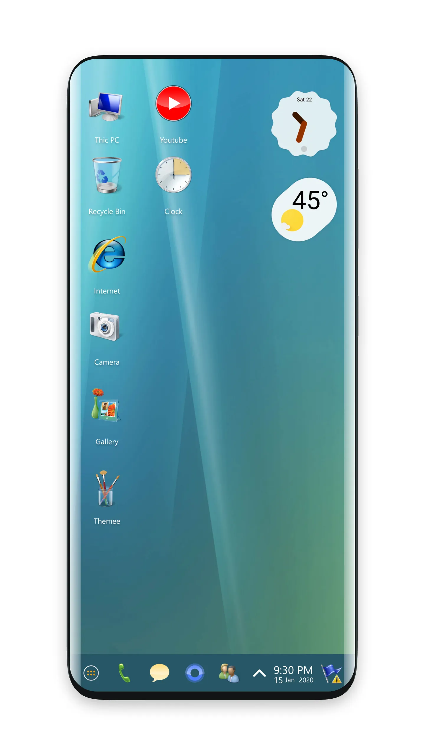 Vista Theme for Launcher | Indus Appstore | Screenshot