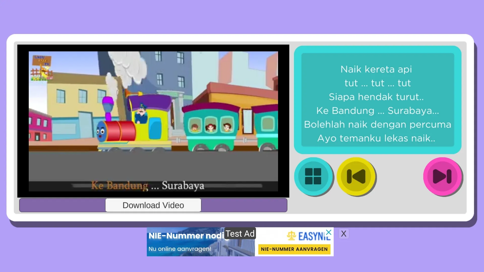 Video Lagu Anak Anak Indonesia | Indus Appstore | Screenshot