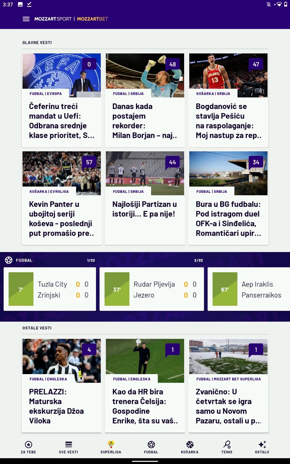 Mozzart Sport | Indus Appstore | Screenshot