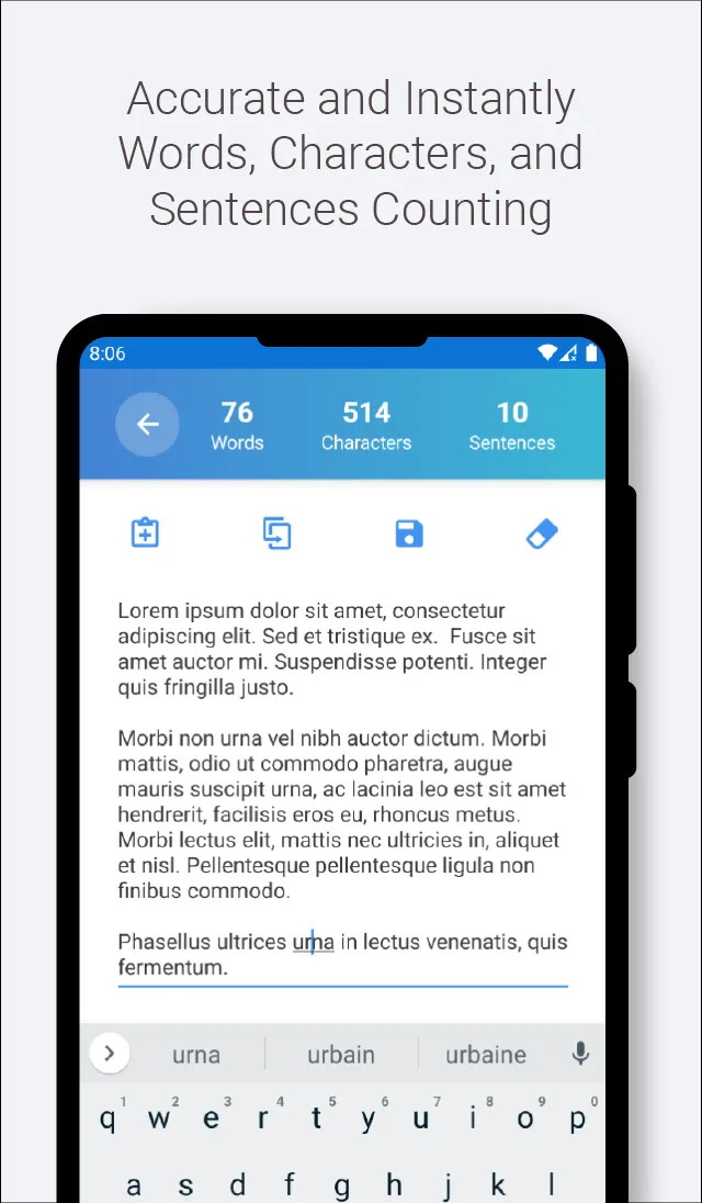 Word and Character counter | Indus Appstore | Screenshot