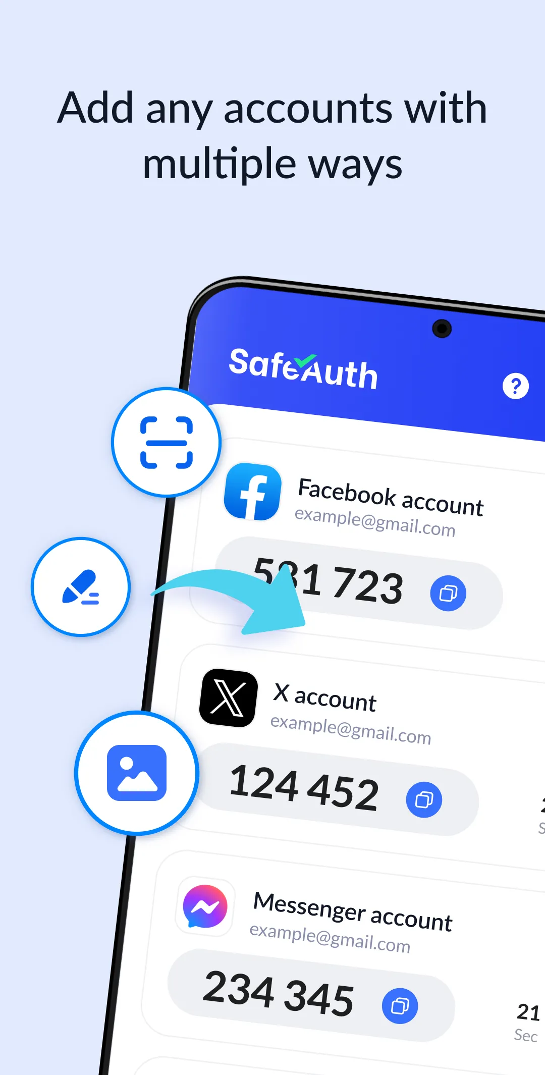 Authenticator App - SafeAuth | Indus Appstore | Screenshot
