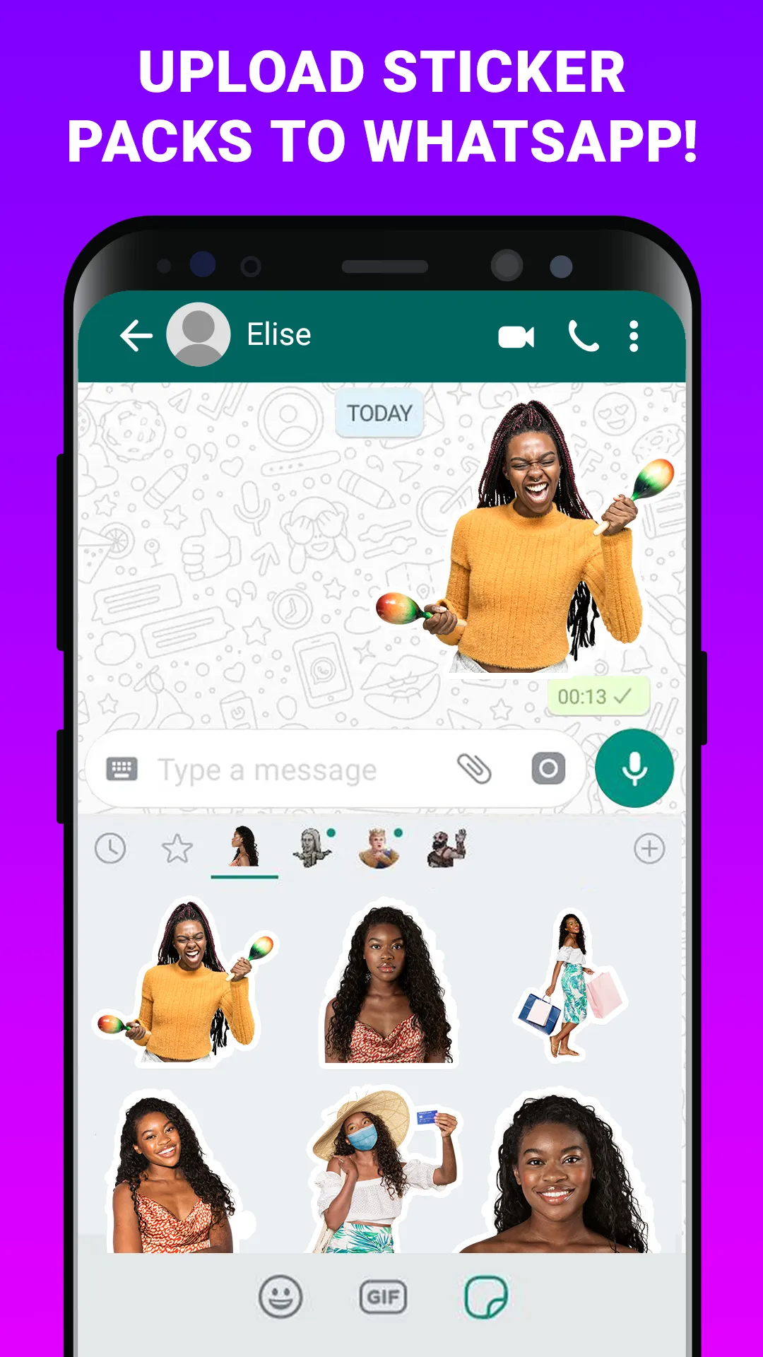 Sticker Maker for Whatsapp Gif | Indus Appstore | Screenshot