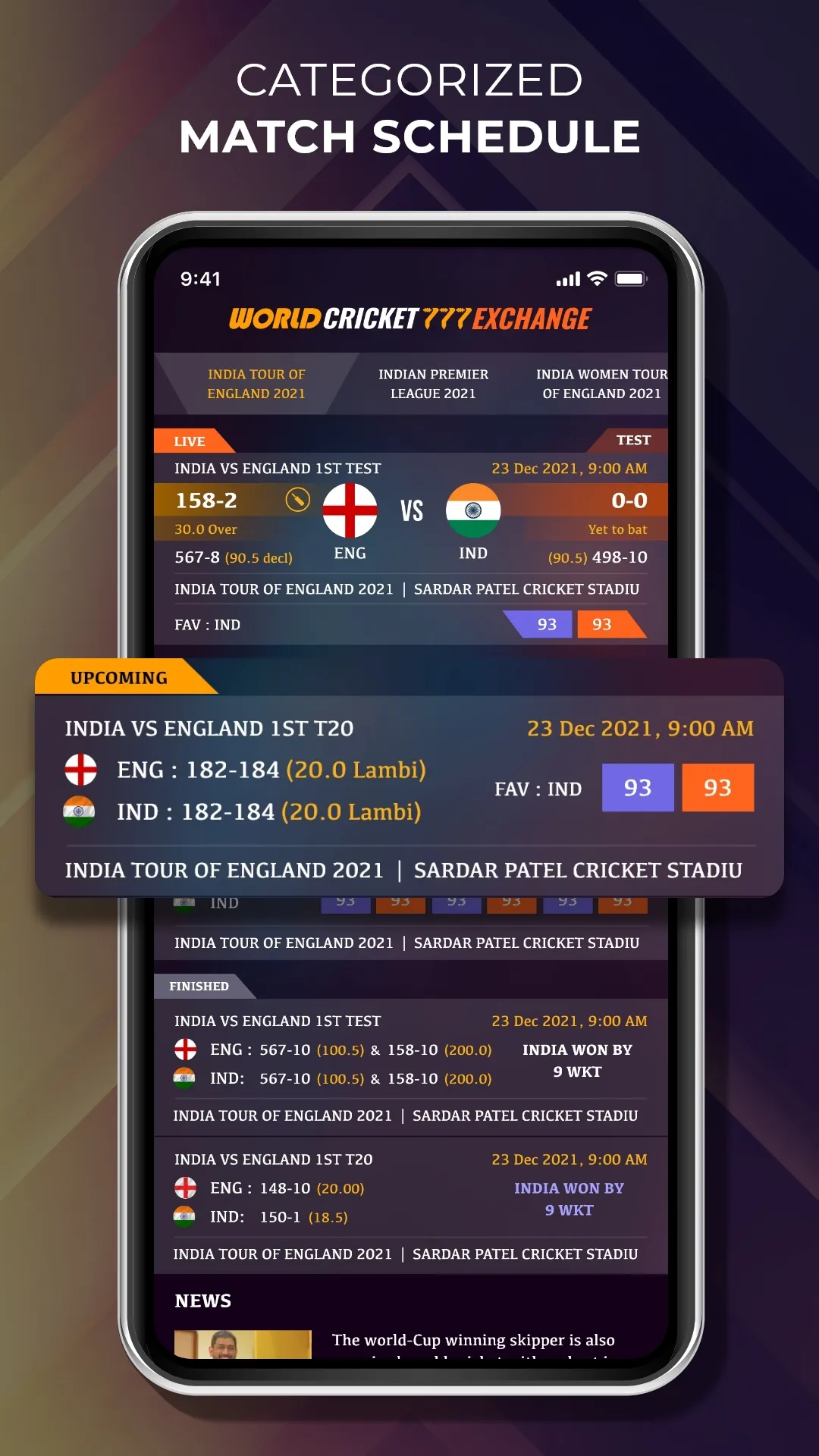 World 777 Cricket Live Line | Indus Appstore | Screenshot