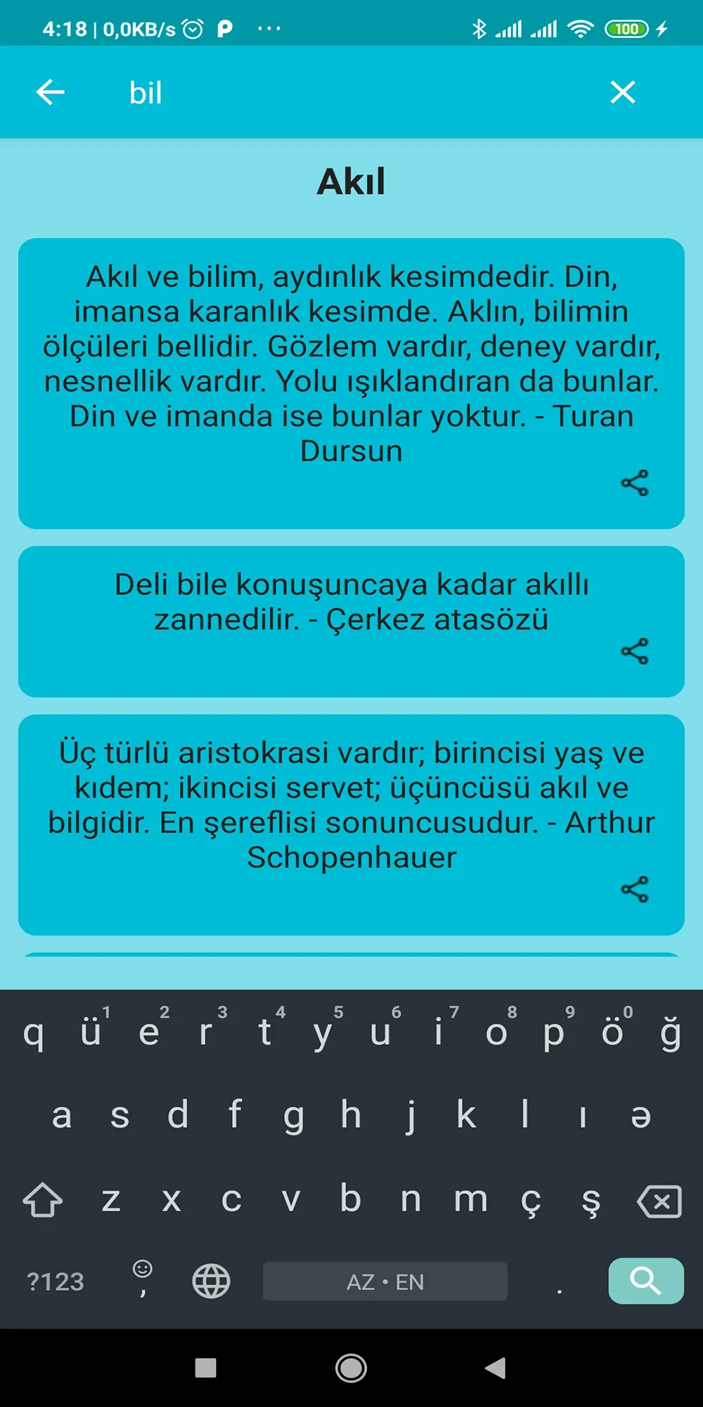 Anlamlı Sözler | Indus Appstore | Screenshot