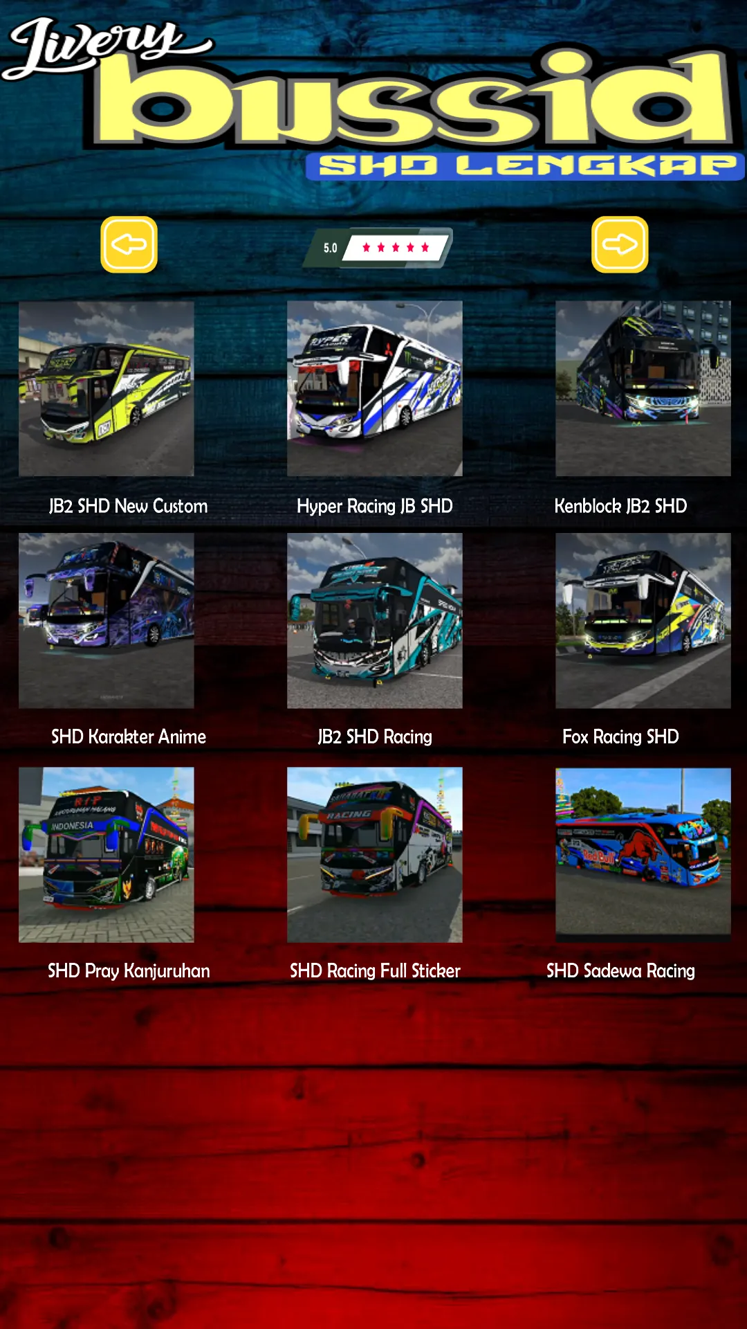 Livery Bussid SHD Lengkap | Indus Appstore | Screenshot