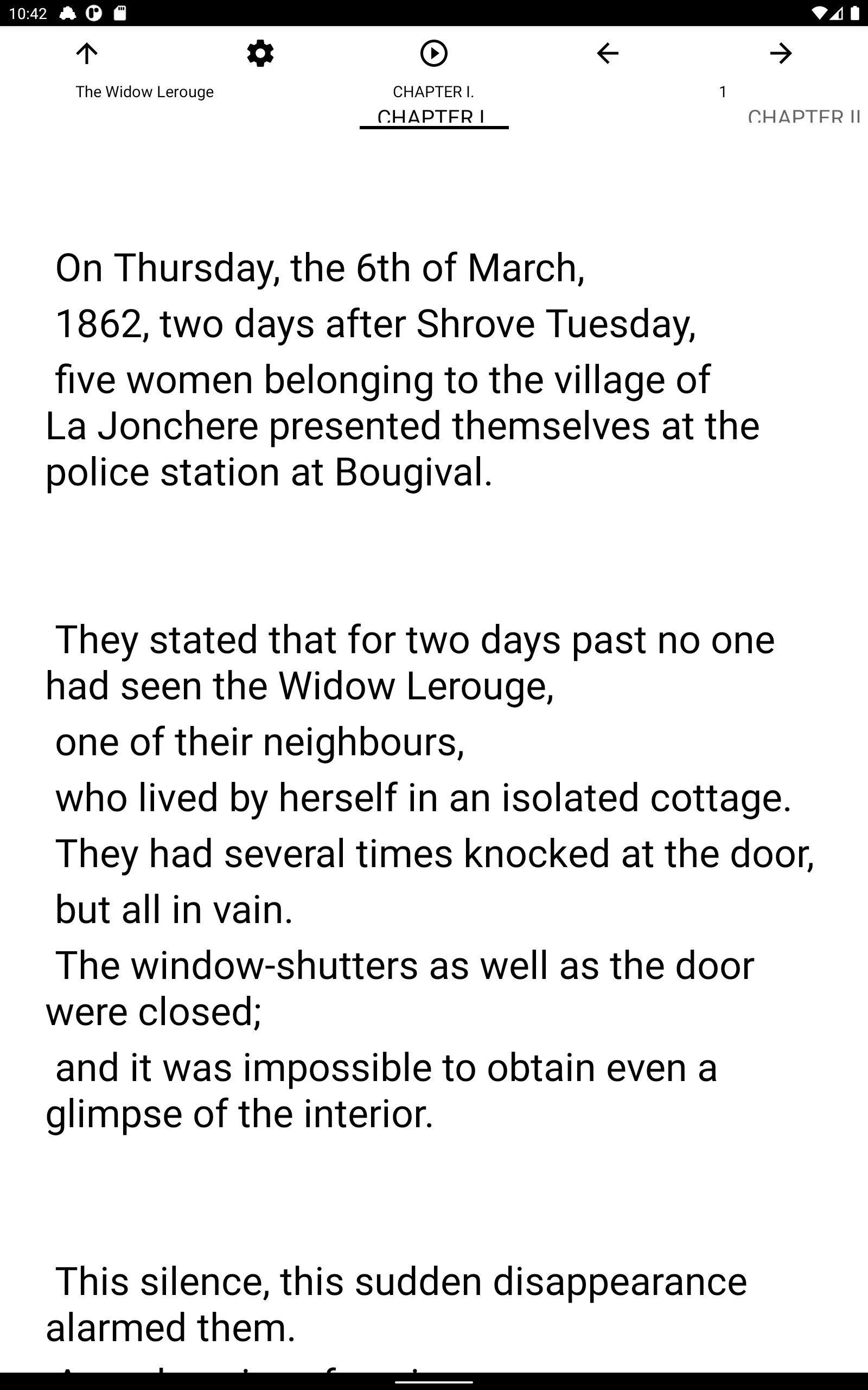 Book, The Widow Lerouge | Indus Appstore | Screenshot