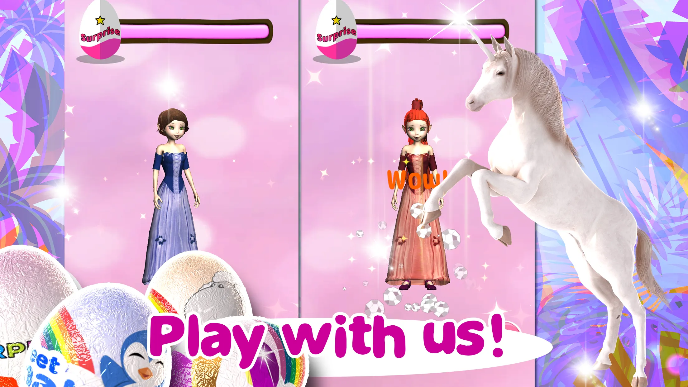 Princess Unicorn Surprise Eggs | Indus Appstore | Screenshot