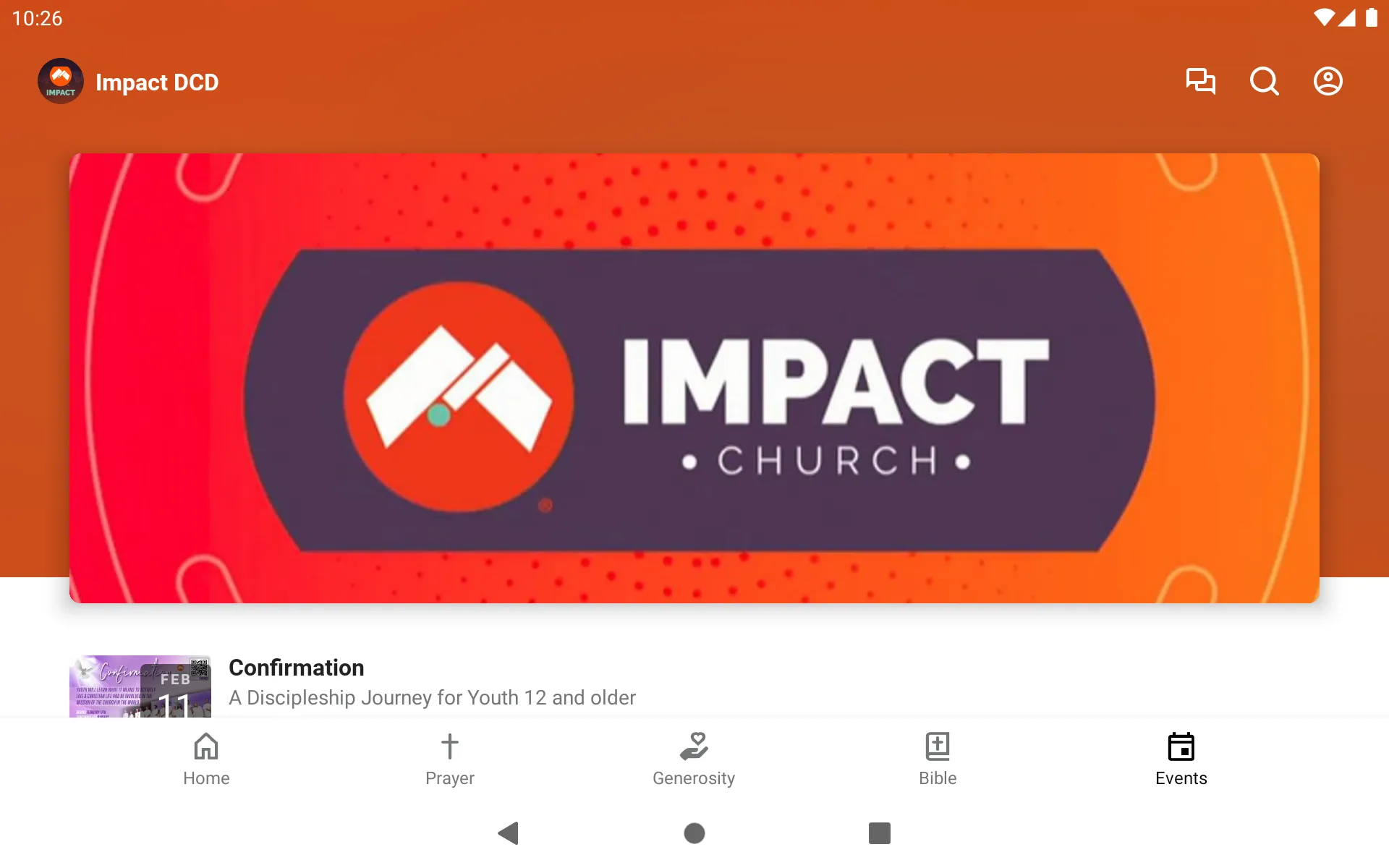 Impact Church App | Indus Appstore | Screenshot