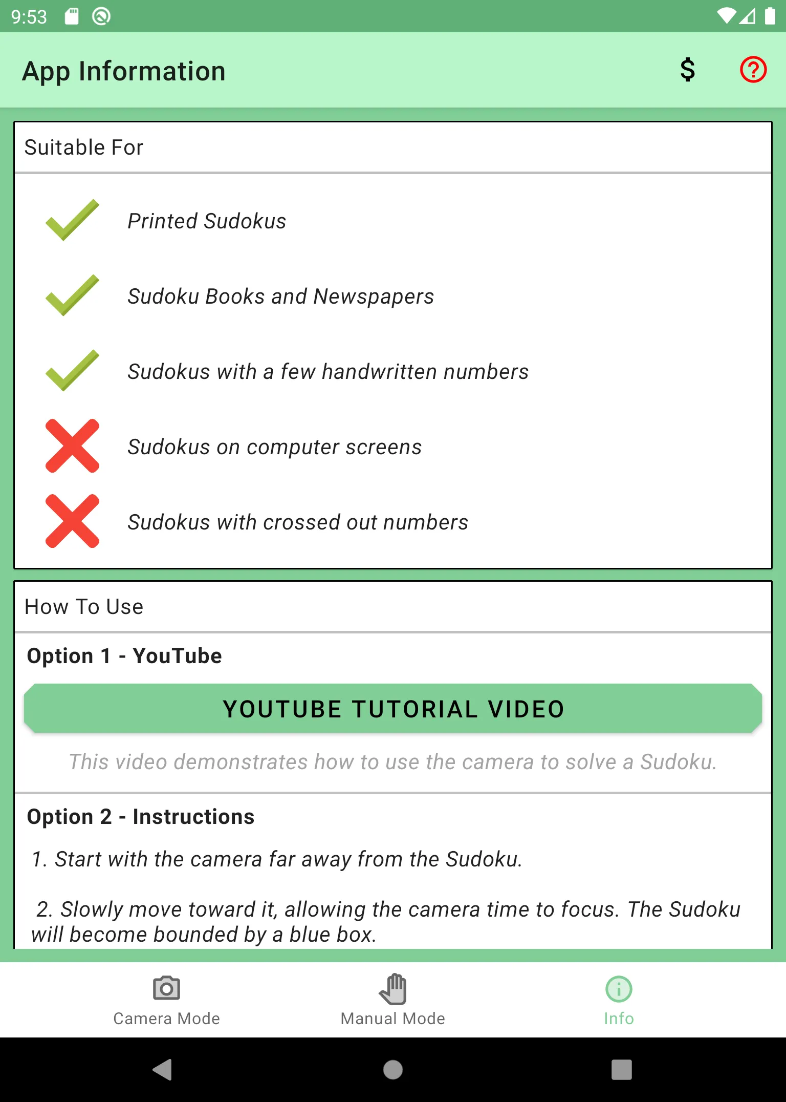 Sudoku Solver (Camera) | Indus Appstore | Screenshot