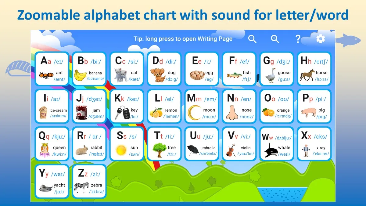 ABC English Alphabet Chart | Indus Appstore | Screenshot