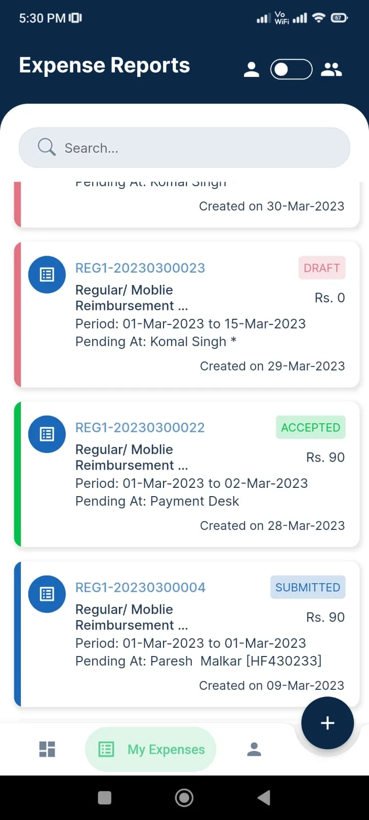 PayExpense ABFL | Indus Appstore | Screenshot