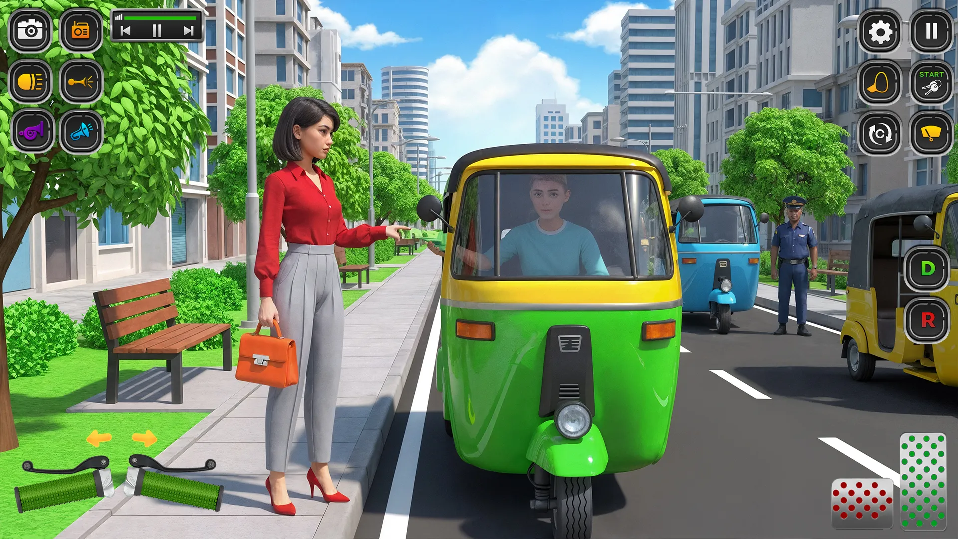 City Tuk Tuk Rickshaw Game 3D | Indus Appstore | Screenshot
