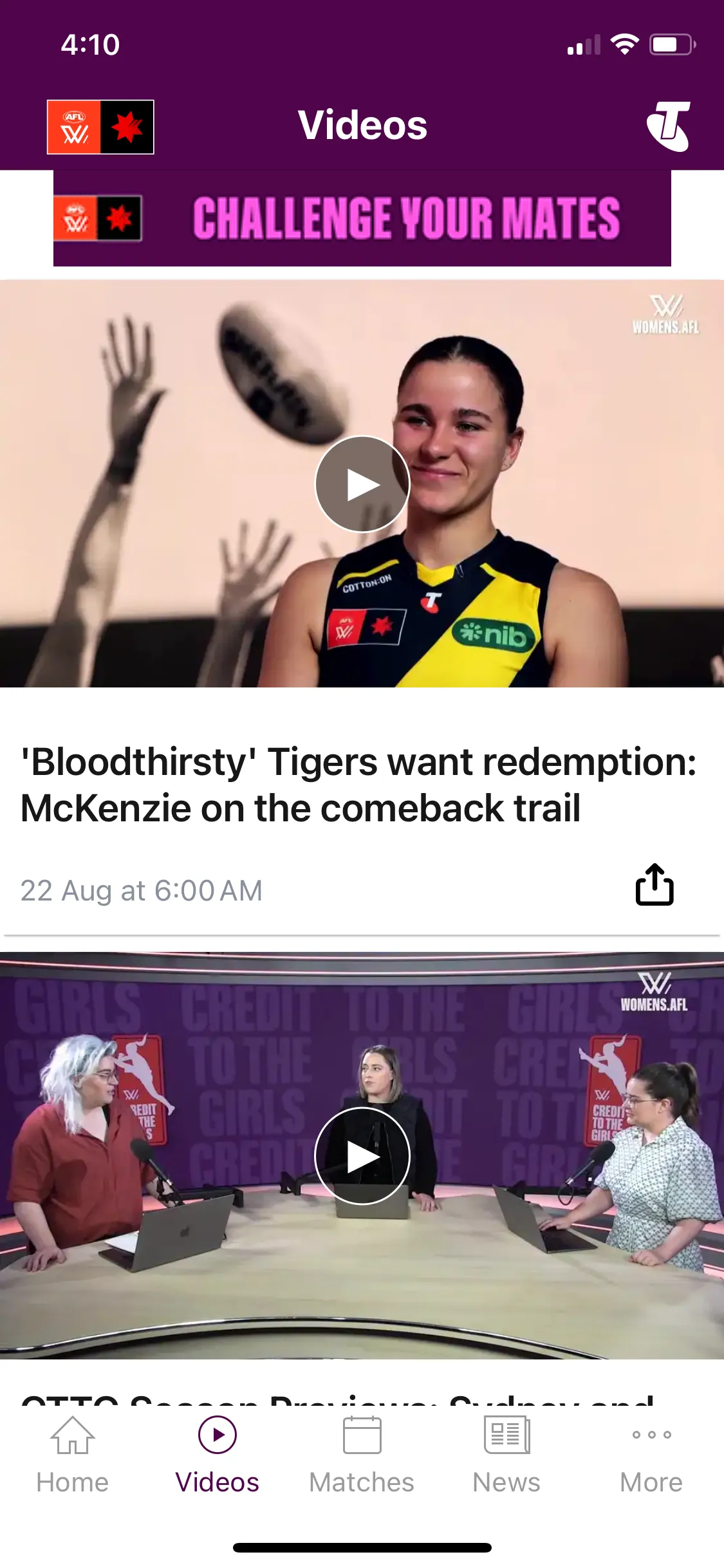 AFLW Official App | Indus Appstore | Screenshot