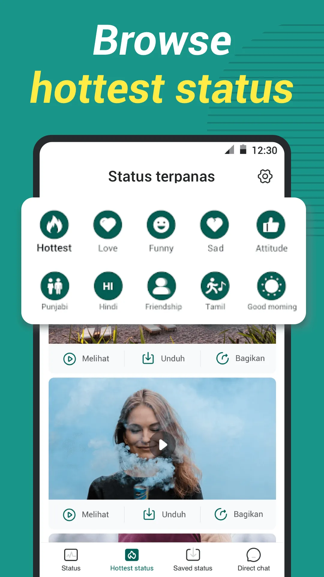 Status Video Down&Saver | Indus Appstore | Screenshot