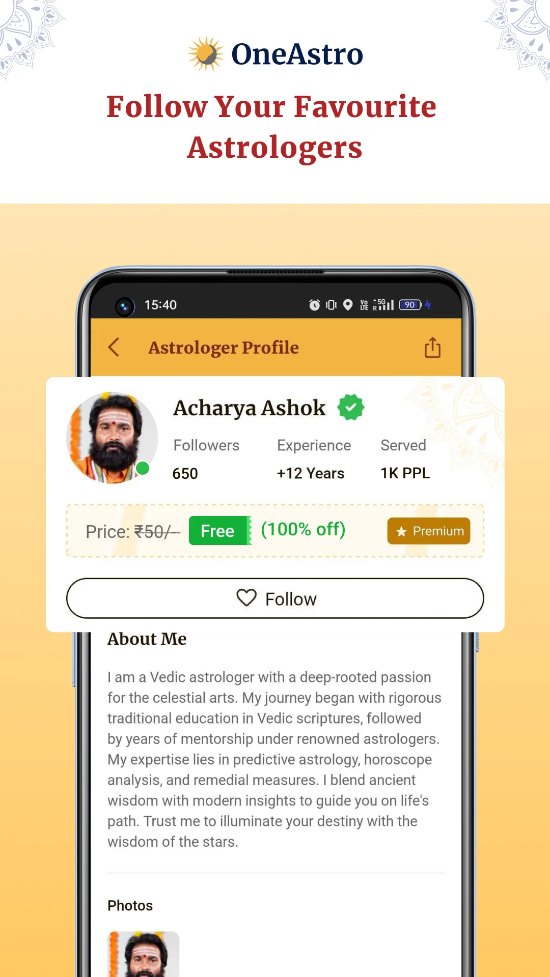 OneAstro: Online Astrology App | Indus Appstore | Screenshot