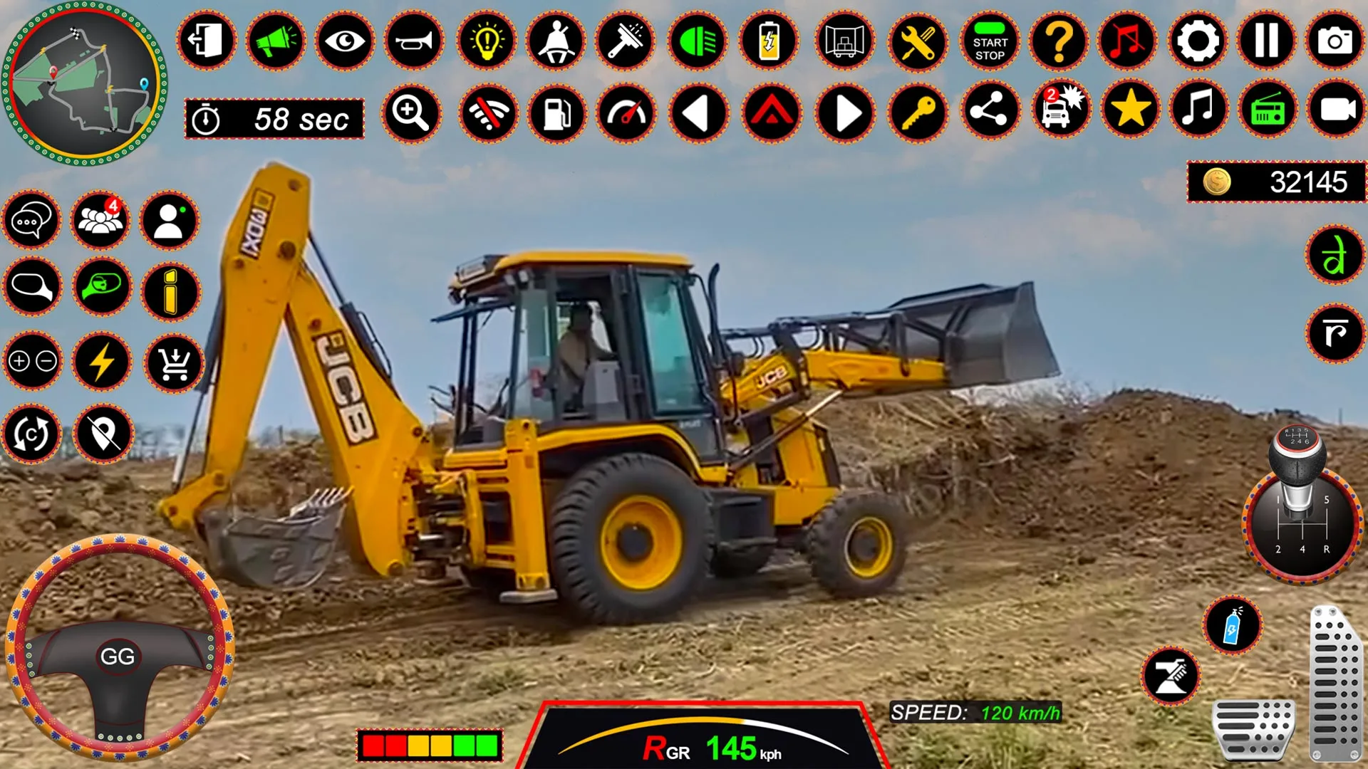 JCB 3Dx Backhoe Loader Driving | Indus Appstore | Screenshot