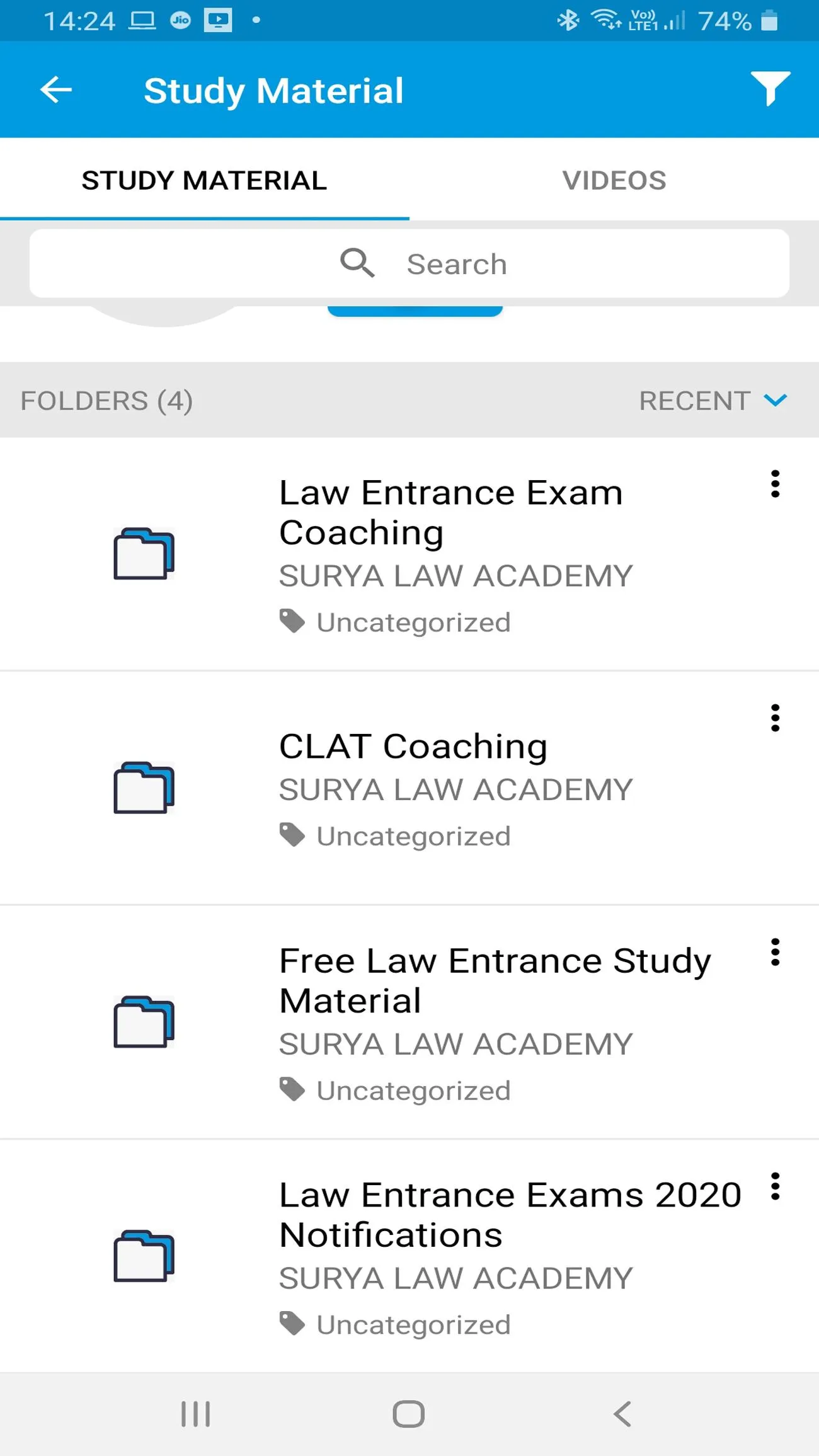 SURYA LAW ACADEMY | Indus Appstore | Screenshot