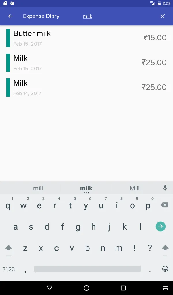 Expense Diary | Indus Appstore | Screenshot