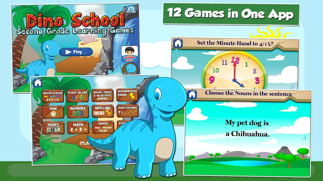 Dino Grade 2 Games | Indus Appstore | Screenshot