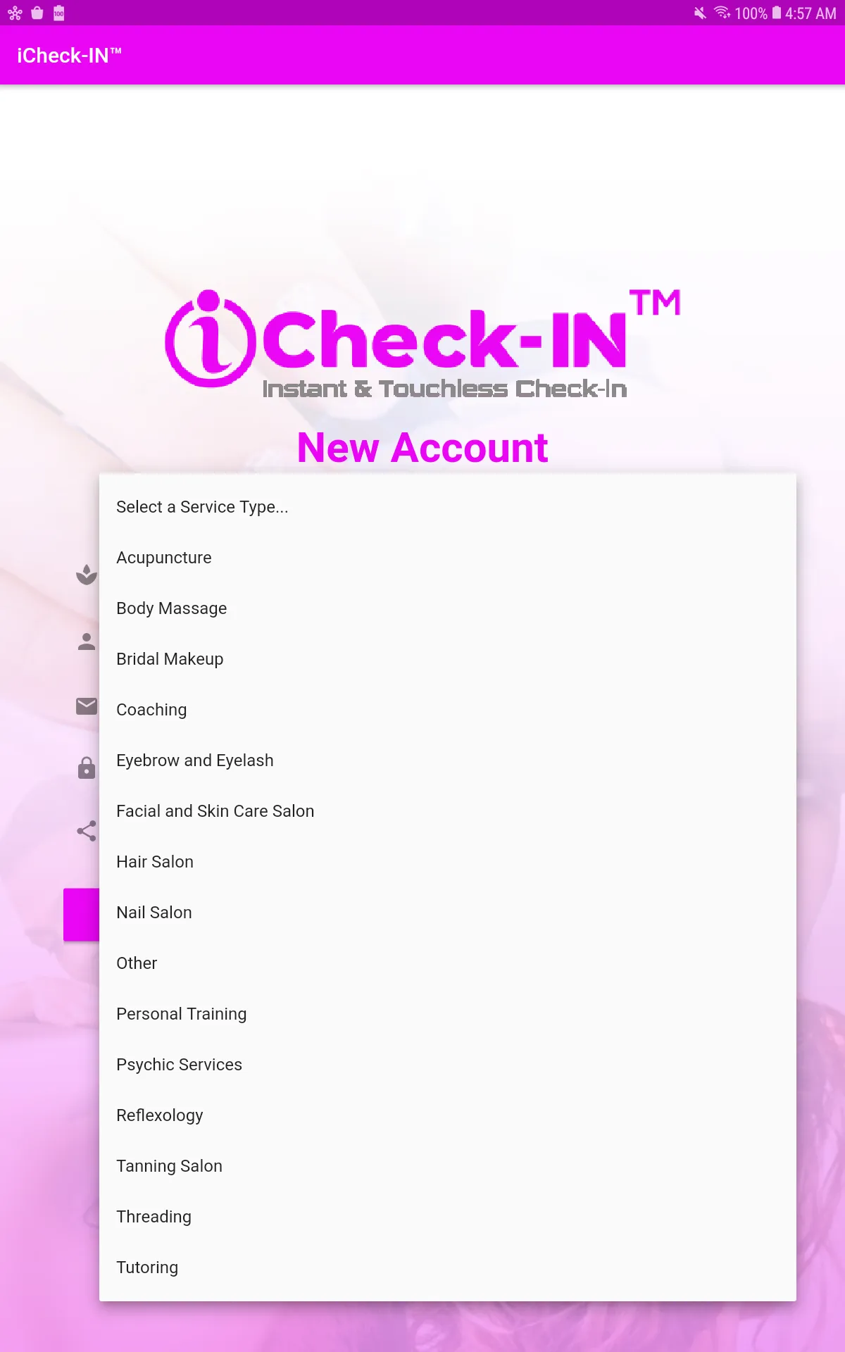 iCheck-IN for Salon Frontdesk | Indus Appstore | Screenshot