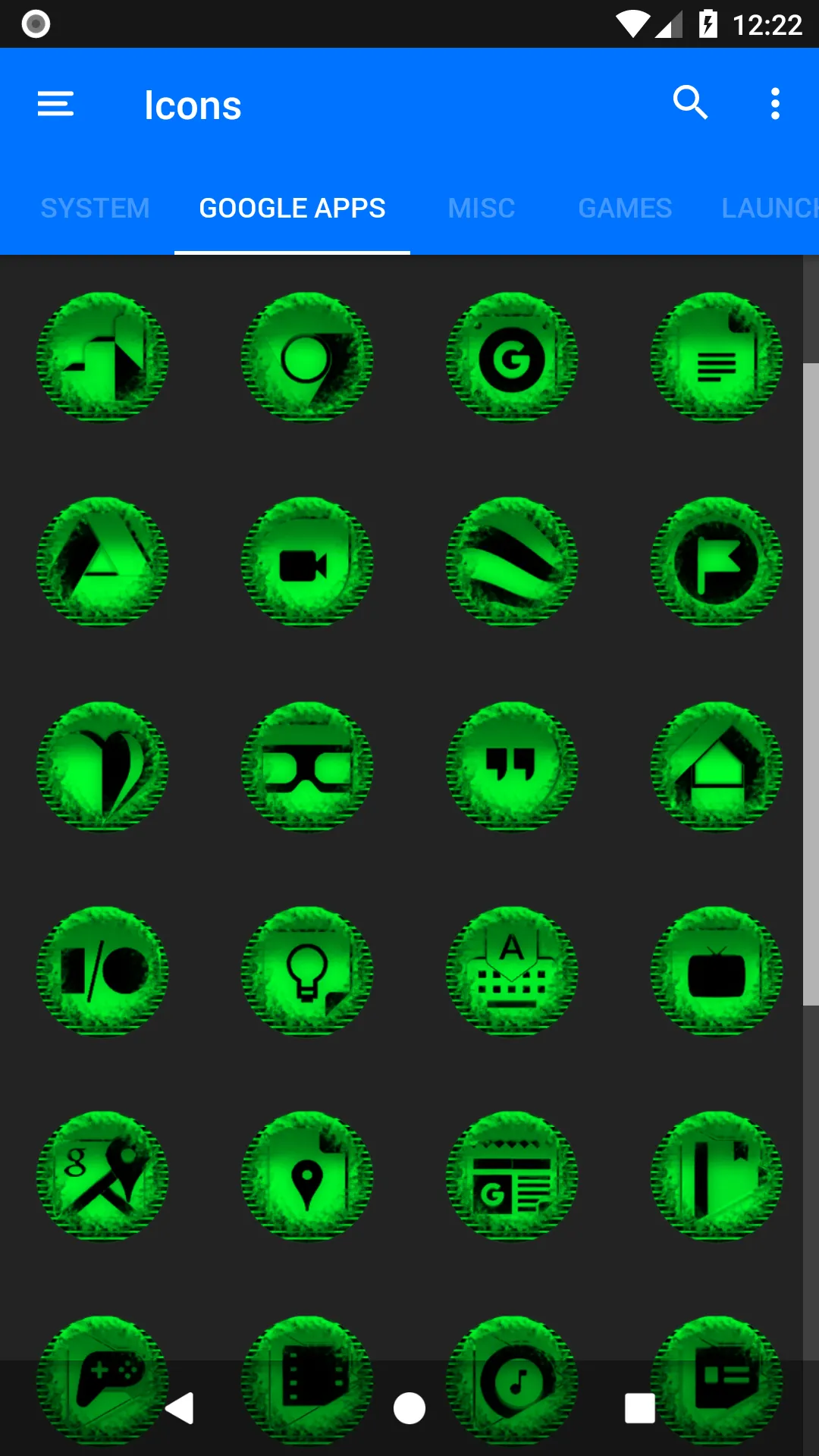 Green Icon Pack Style 5 | Indus Appstore | Screenshot