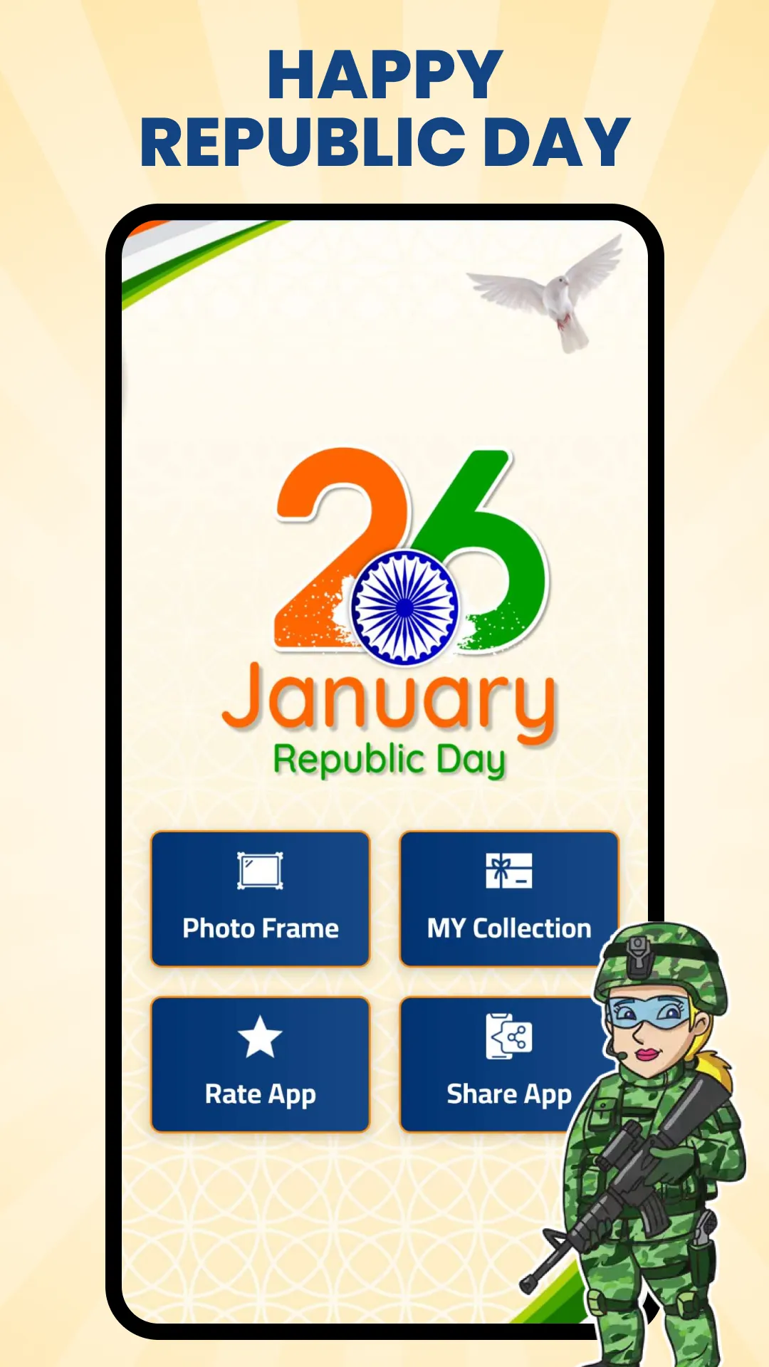 Republic Day Photo Frame 2025 | Indus Appstore | Screenshot