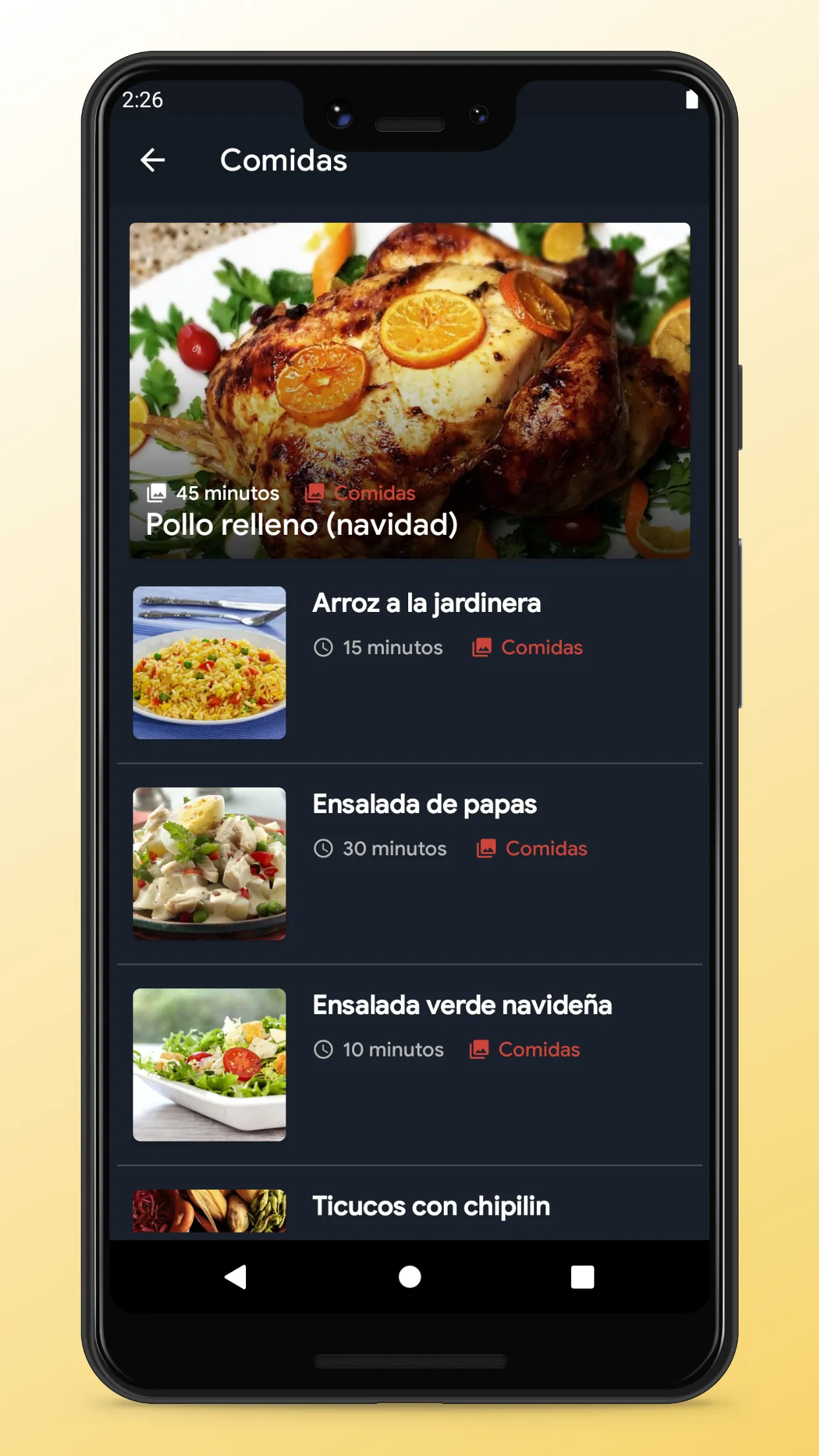 Honduran Recipes - Food App | Indus Appstore | Screenshot