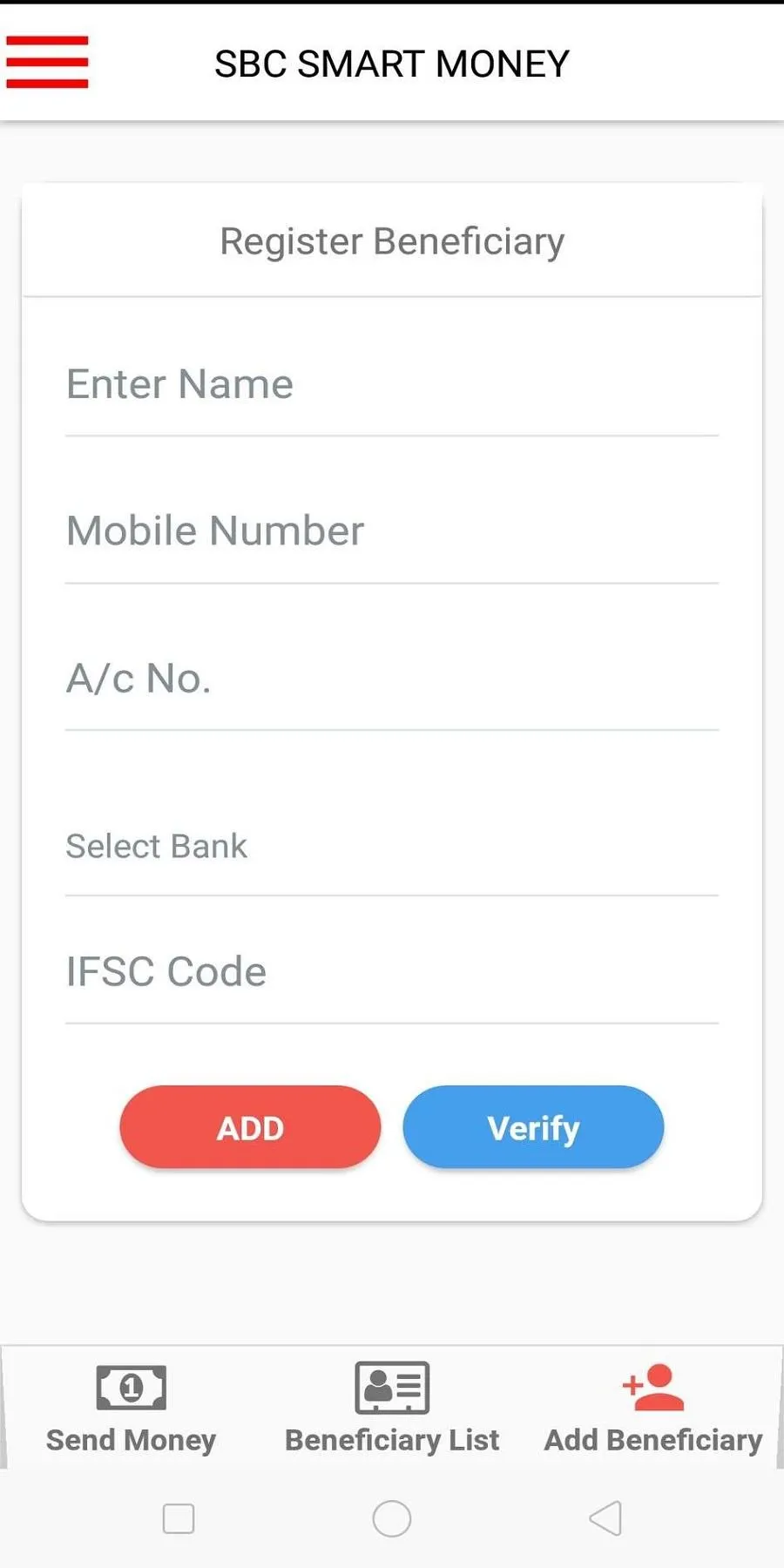 SBC SMART MONEY - Money Transf | Indus Appstore | Screenshot