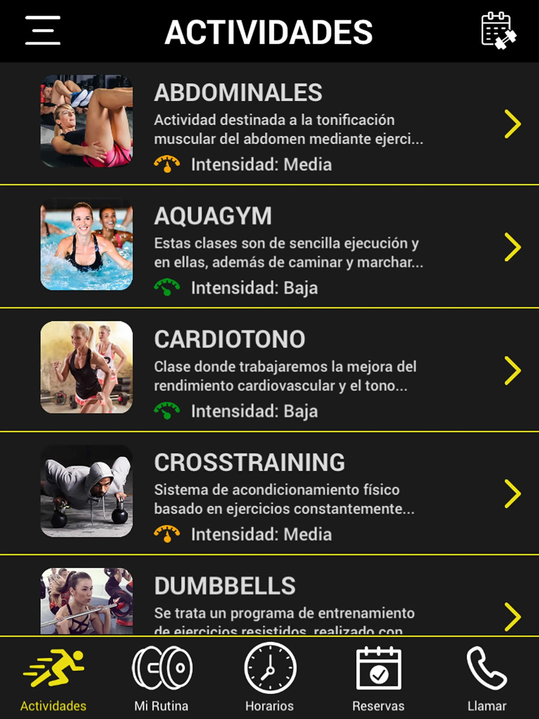 Club Gym Sierra | Indus Appstore | Screenshot