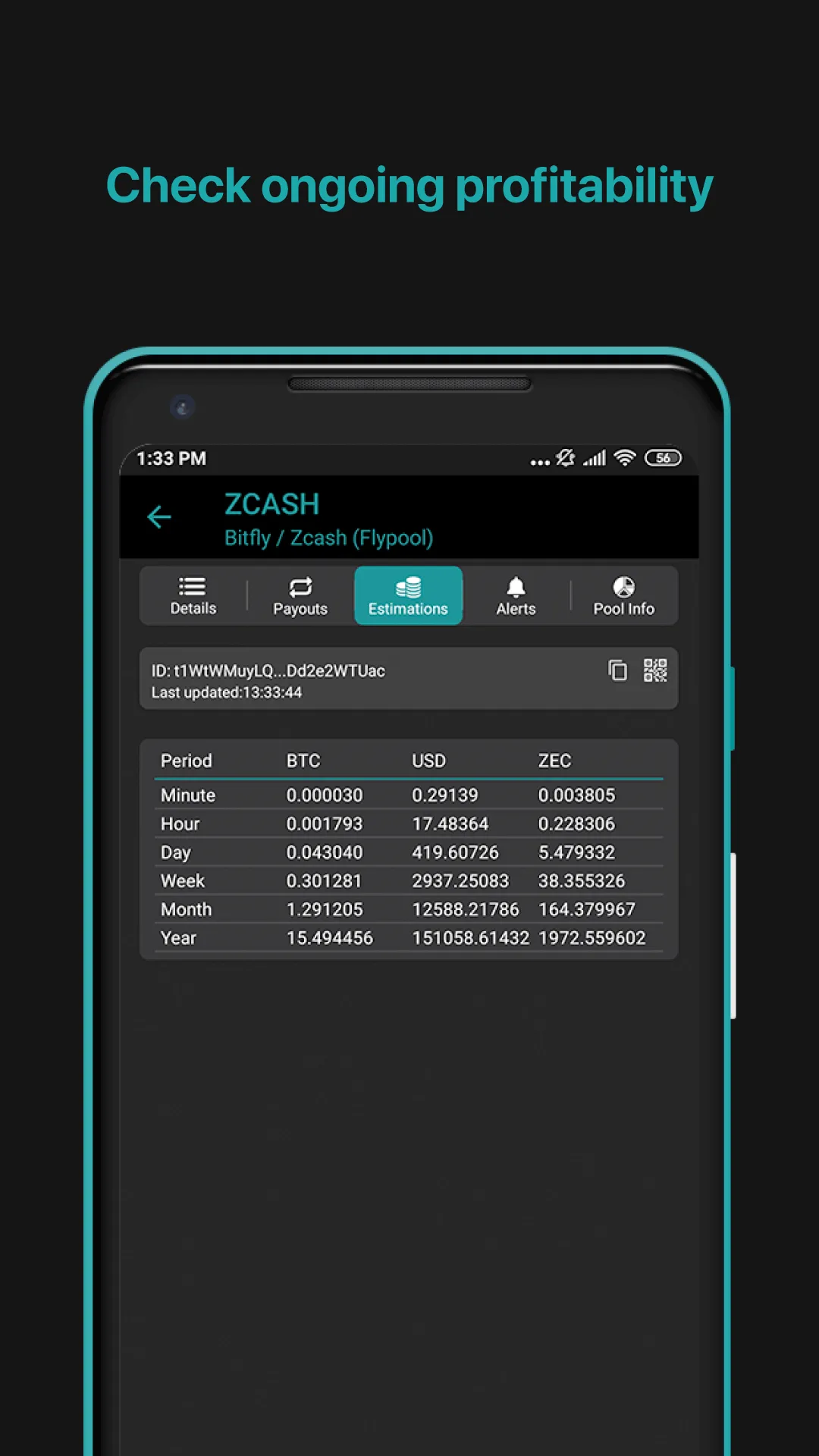 Mining pool monitor: Miner Box | Indus Appstore | Screenshot