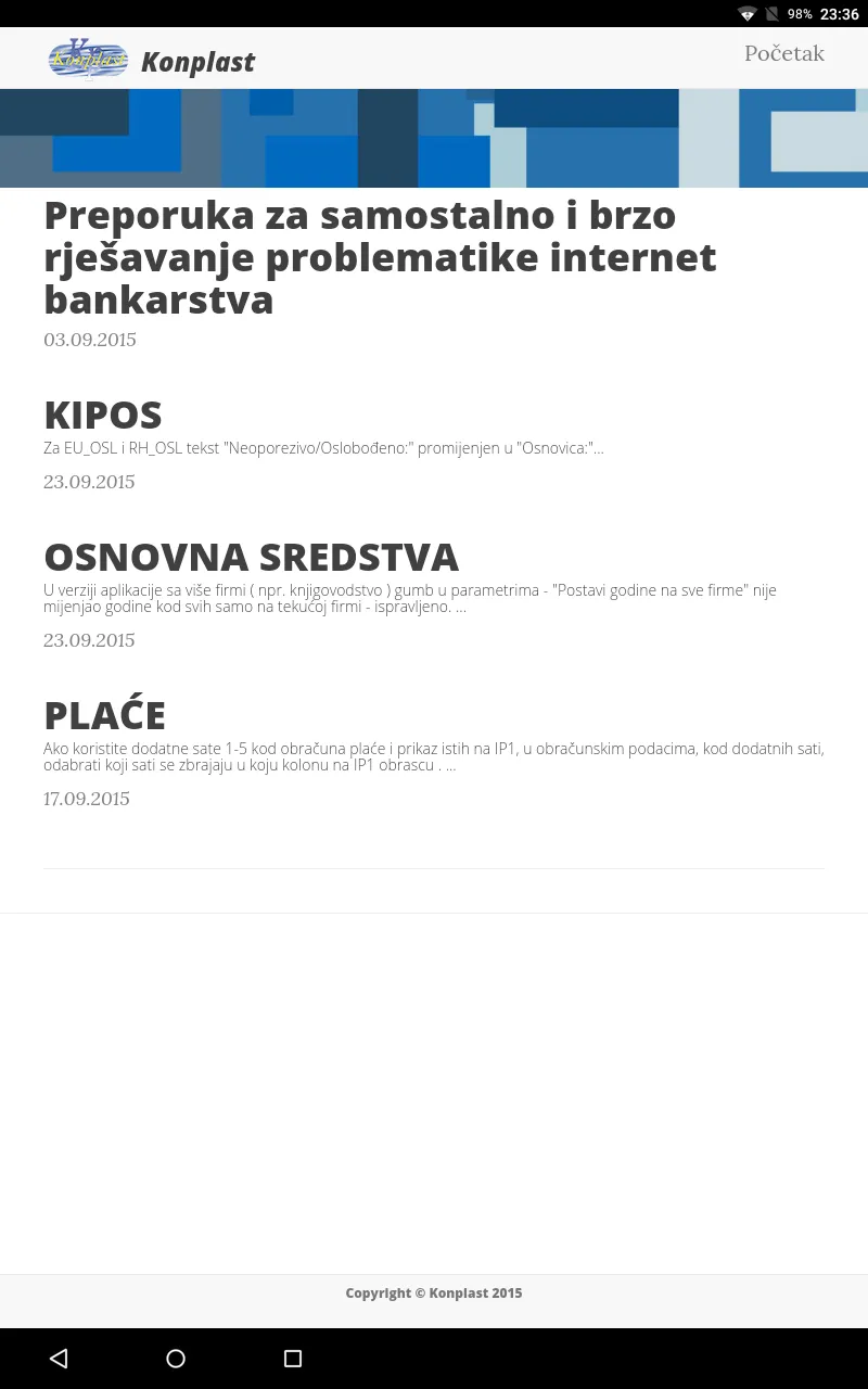 Konplast novosti | Indus Appstore | Screenshot