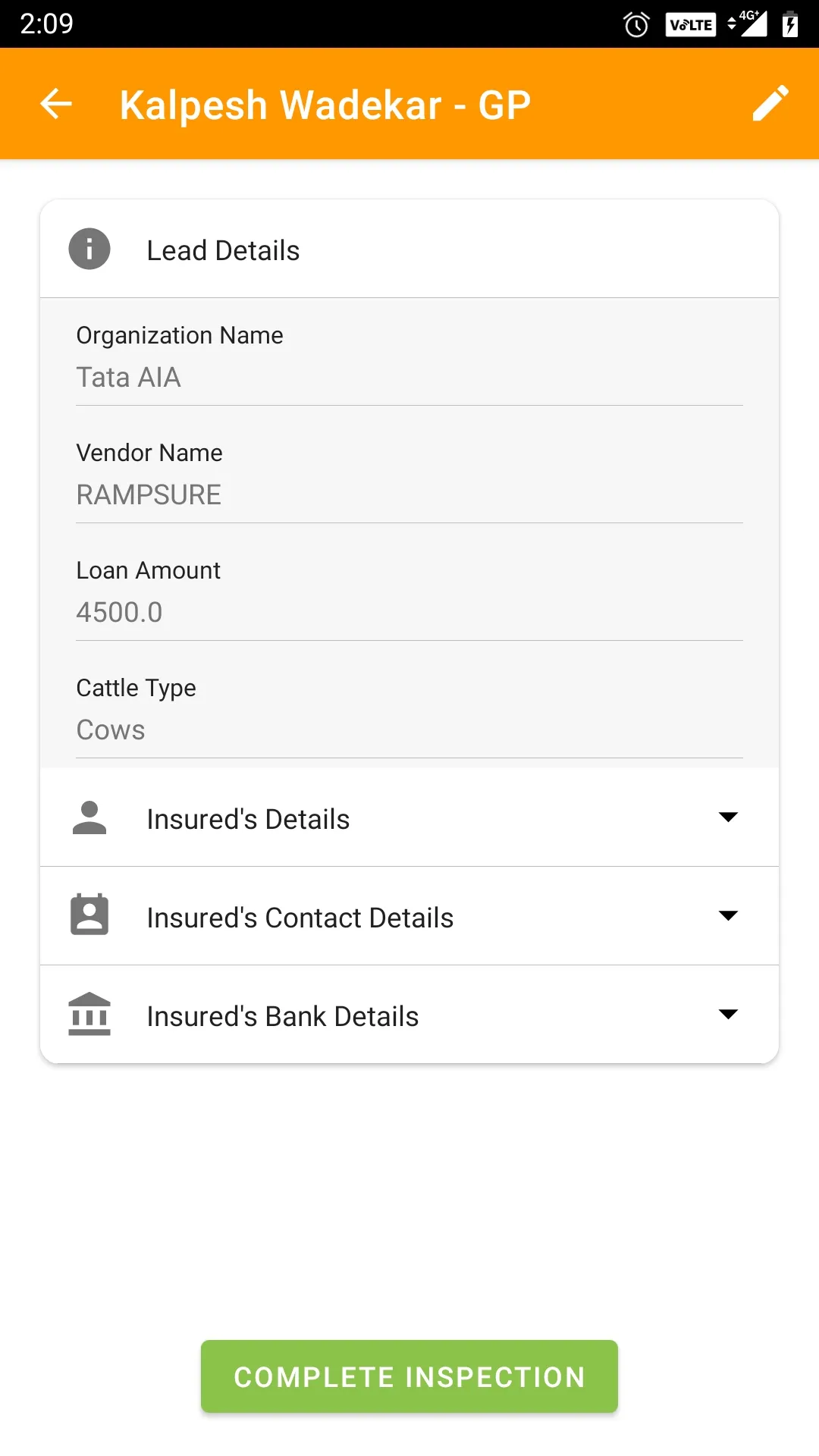 Tata AIG Livestock Insurance | Indus Appstore | Screenshot