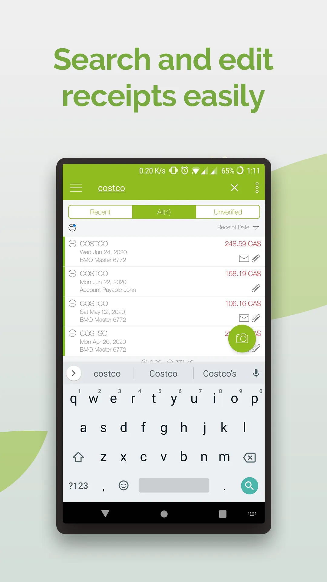 Foreceipt Receipt Tracker App | Indus Appstore | Screenshot