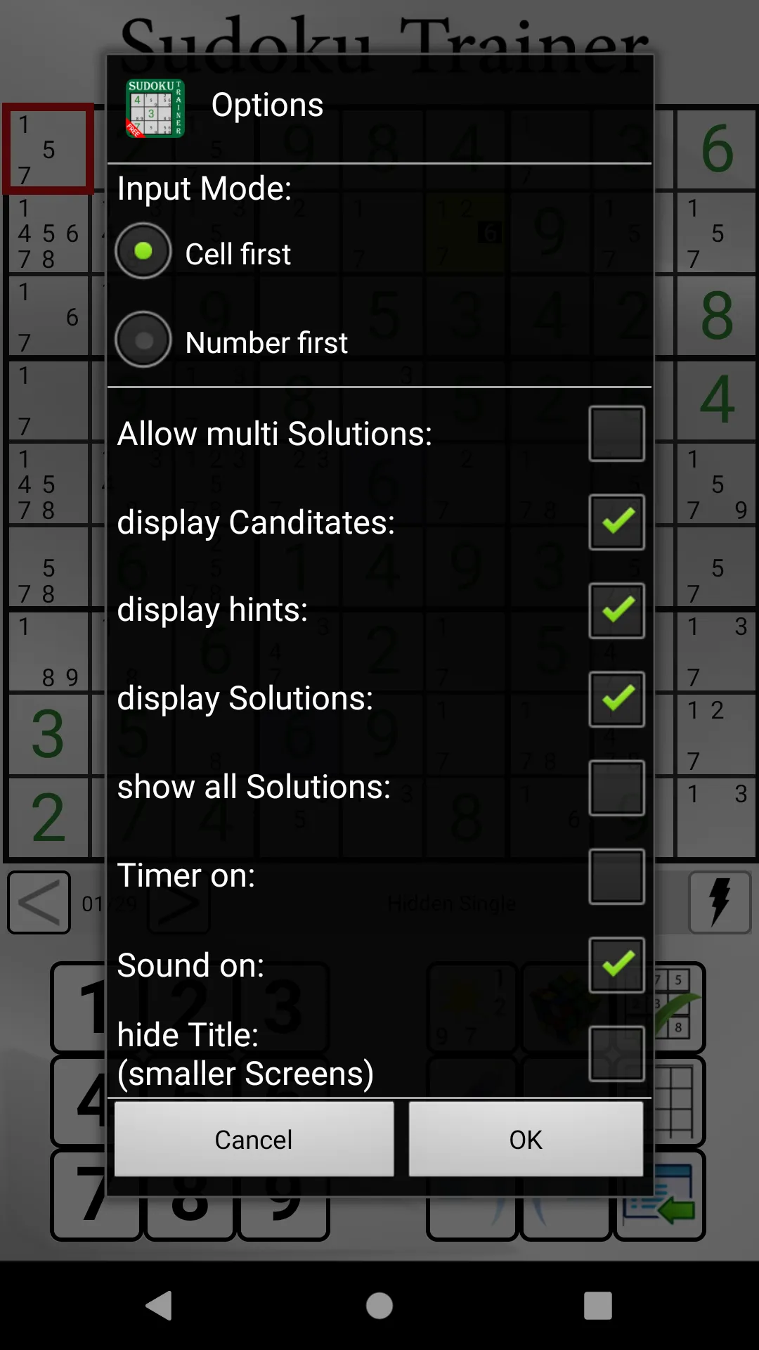 Sudoku Trainer | Indus Appstore | Screenshot