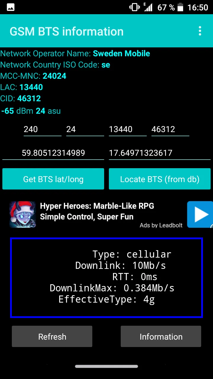 GSM BTS Information | Indus Appstore | Screenshot