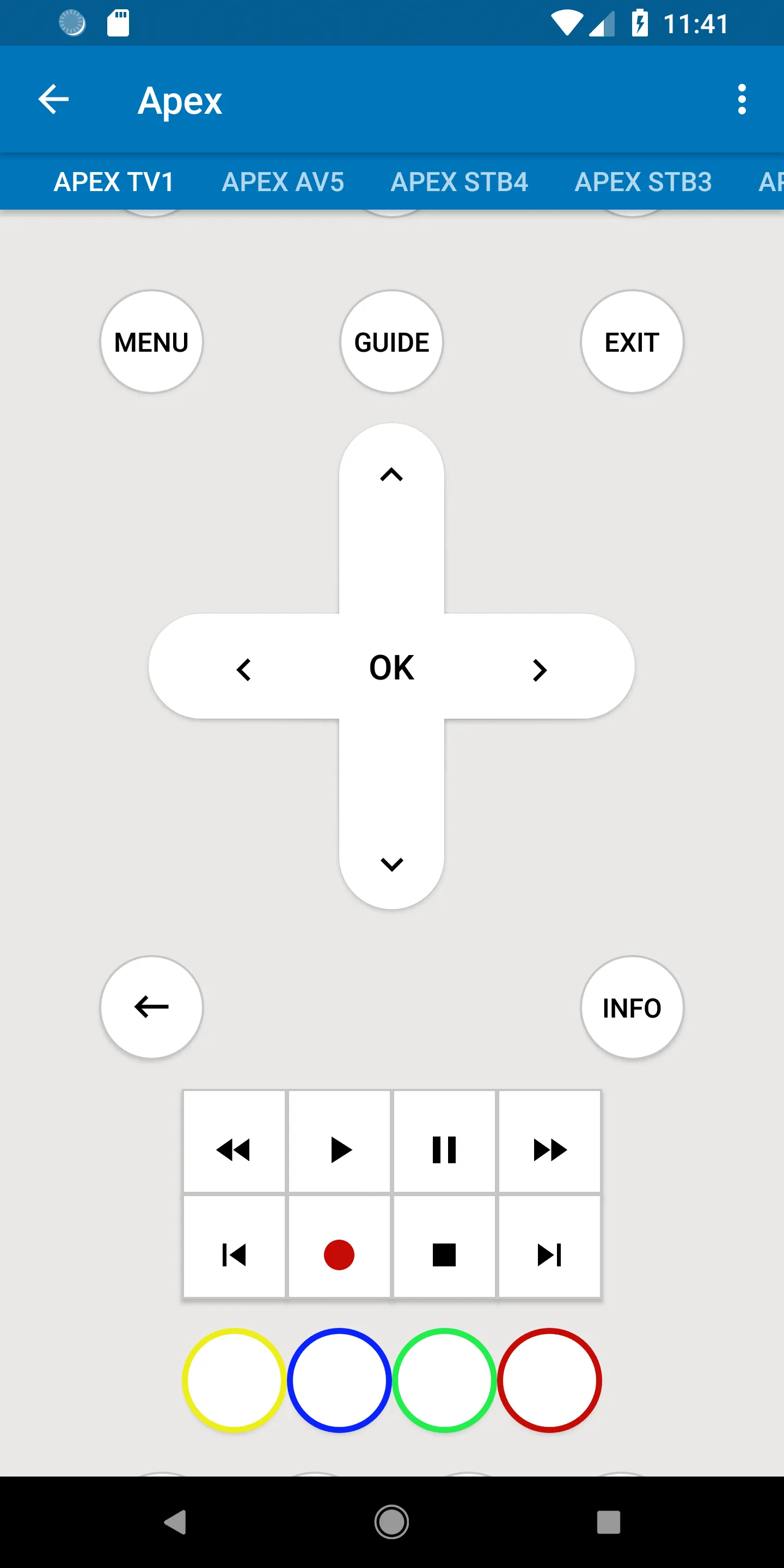 Apex TV Remote | Indus Appstore | Screenshot