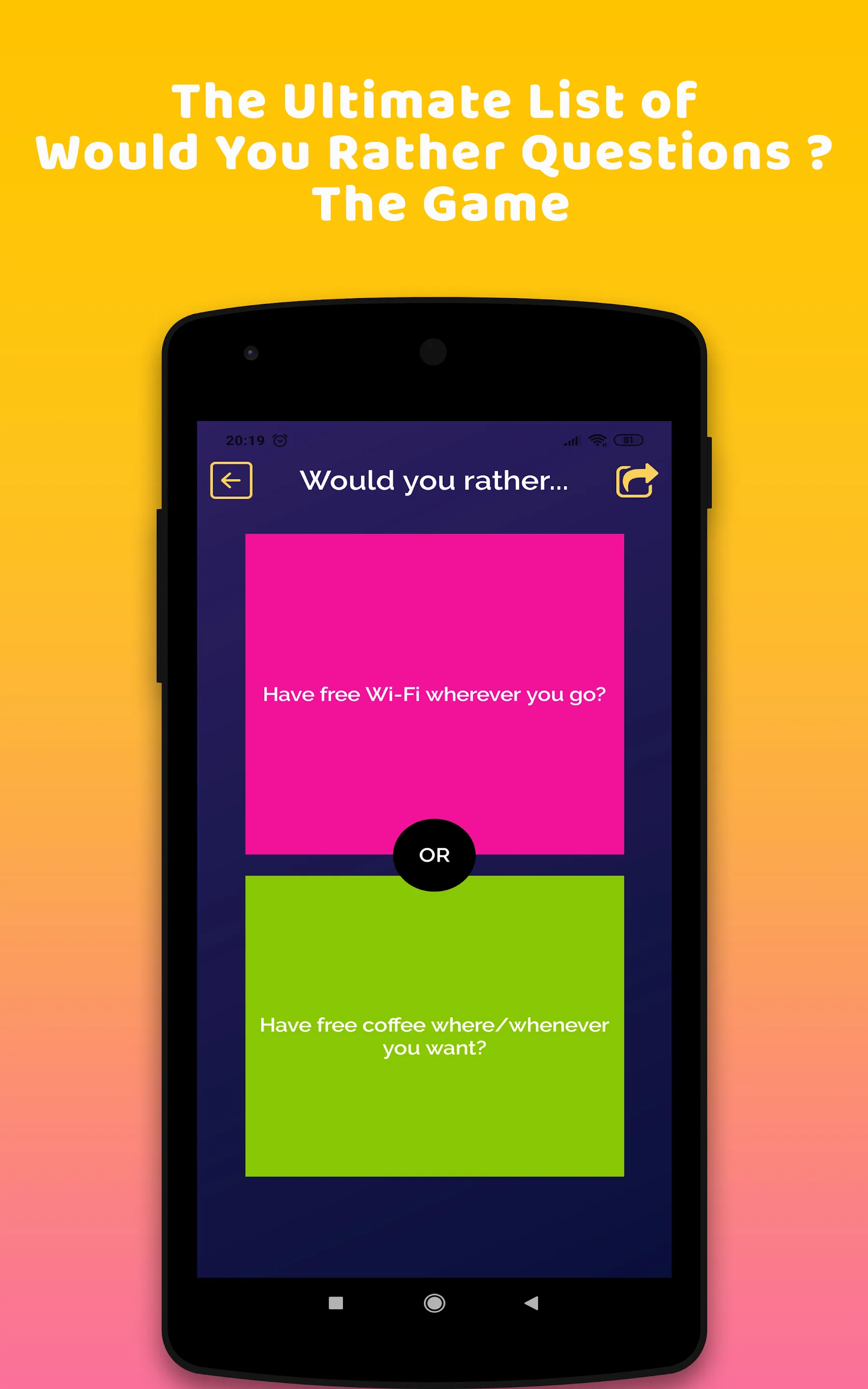 What Would You Choose? Rather | Indus Appstore | Screenshot