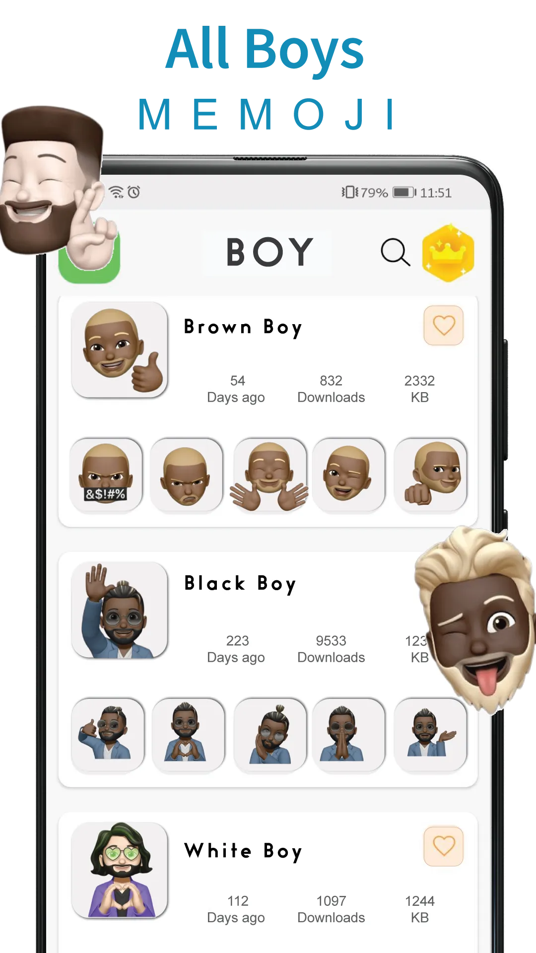 Memoji stickers for WhatsApp | Indus Appstore | Screenshot