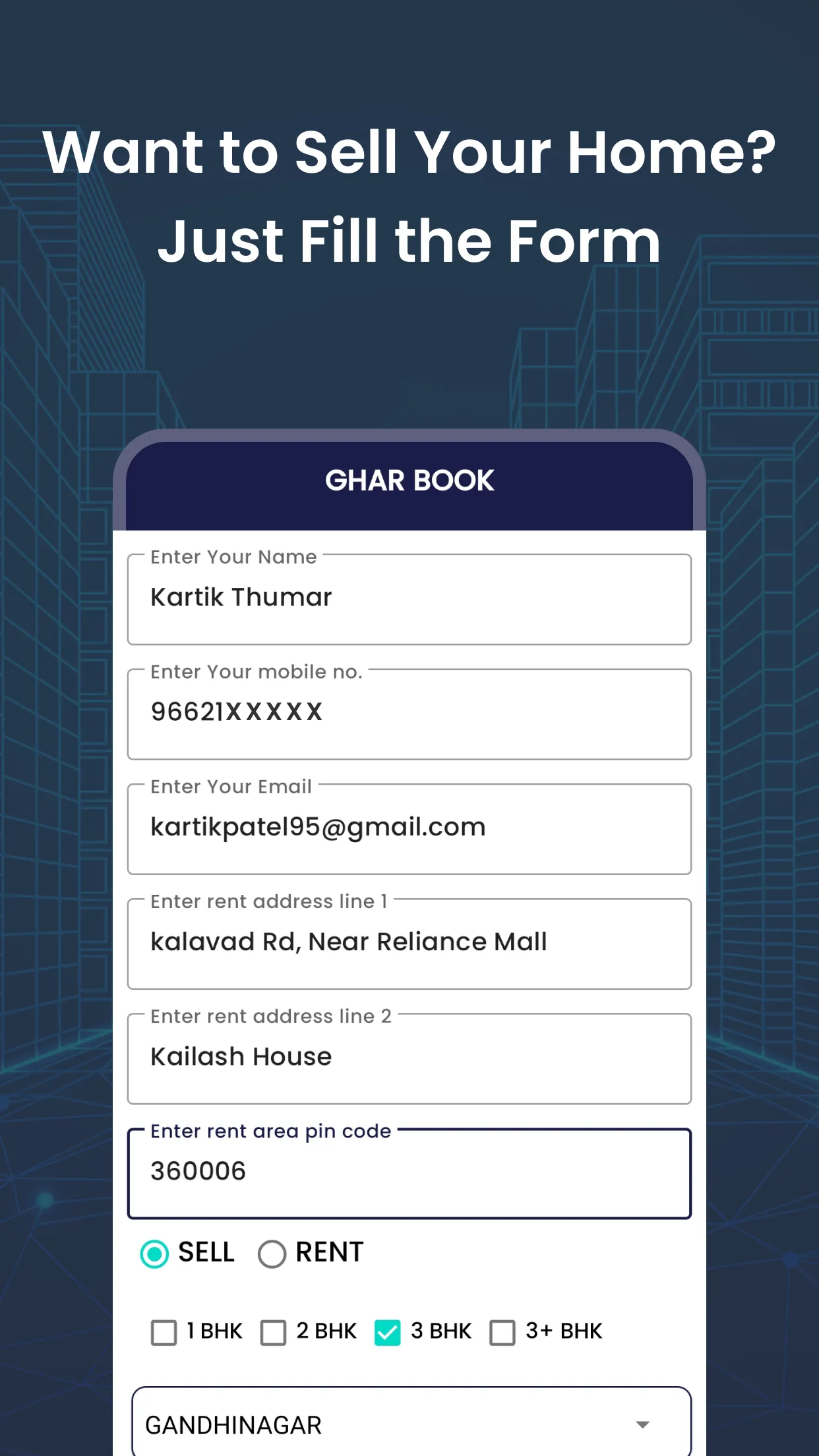 Ghar Book: Buy, Rent & Sell | Indus Appstore | Screenshot