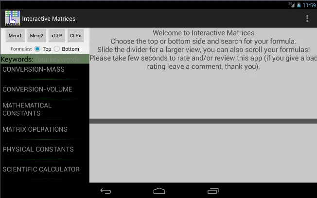 Interactive Matrices | Indus Appstore | Screenshot