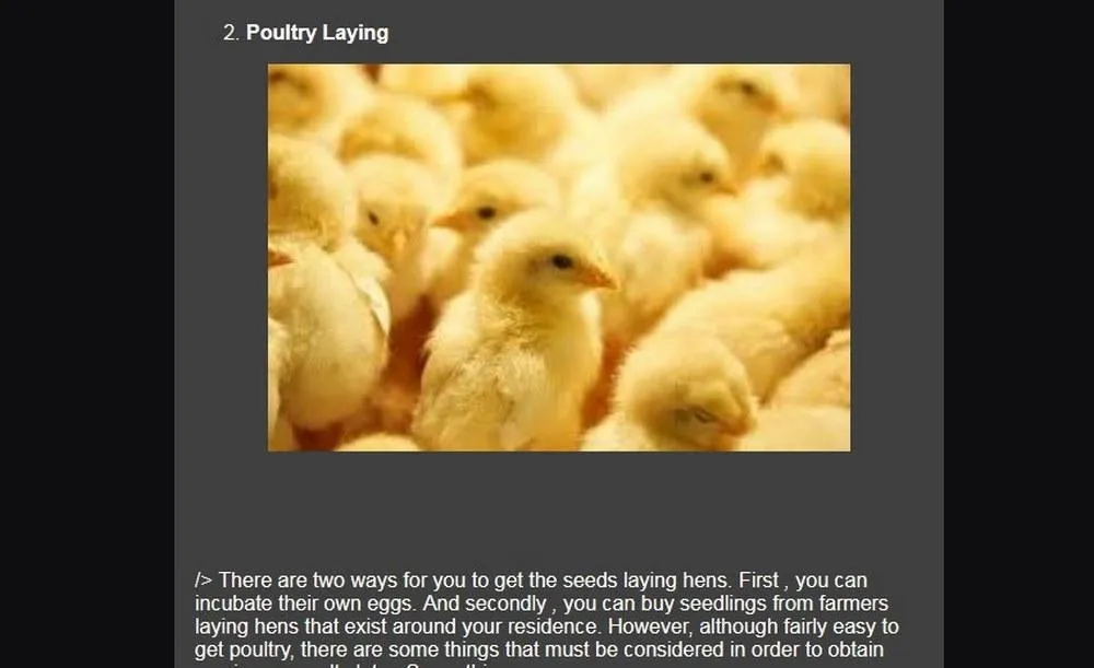 cultivation of laying hens | Indus Appstore | Screenshot