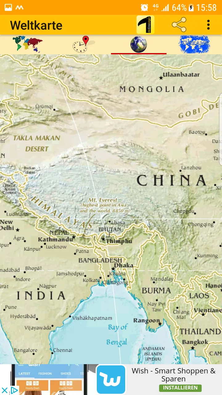 WorldMap | Indus Appstore | Screenshot