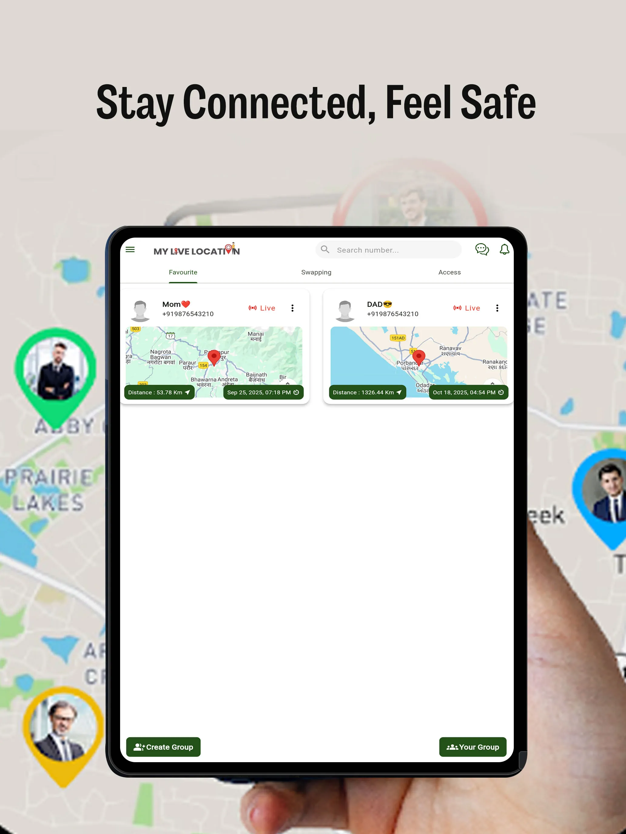 My Live Location | Indus Appstore | Screenshot