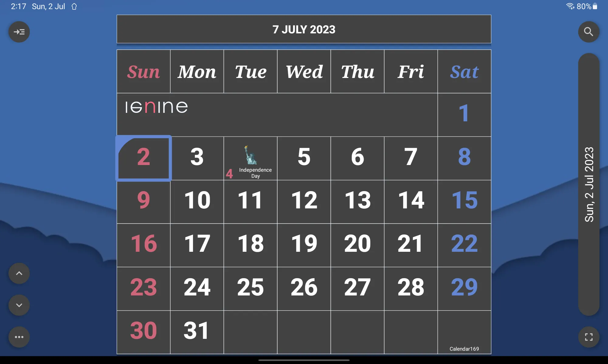 Monthly Calendar & Holidays | Indus Appstore | Screenshot