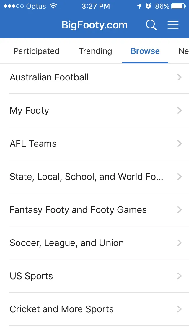 BigFooty | Indus Appstore | Screenshot