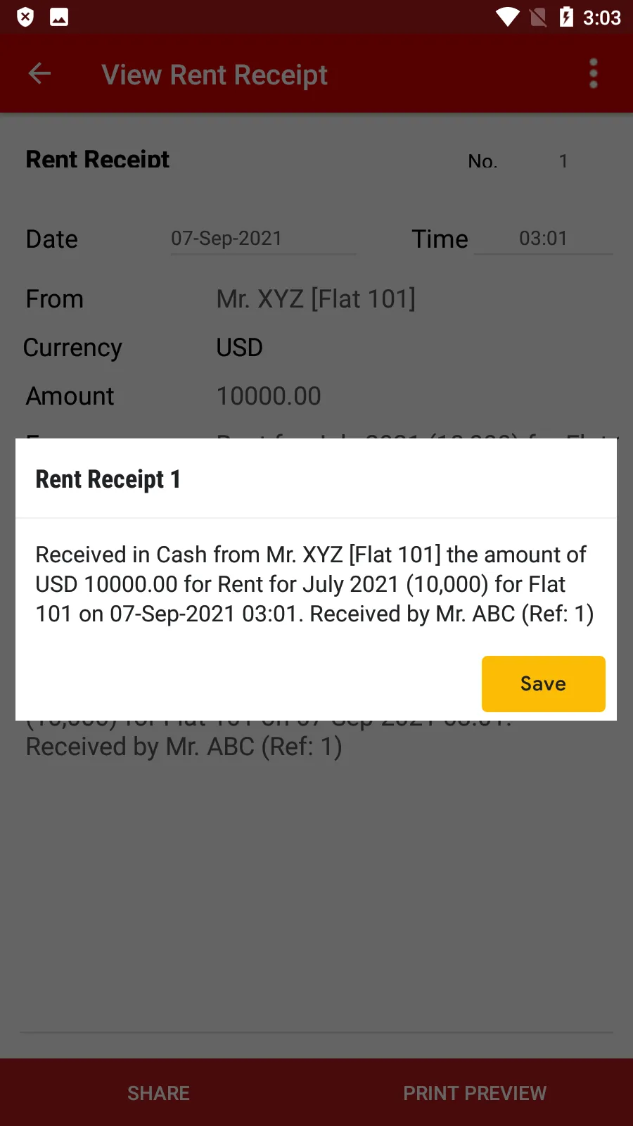 Rent Receipt | Indus Appstore | Screenshot